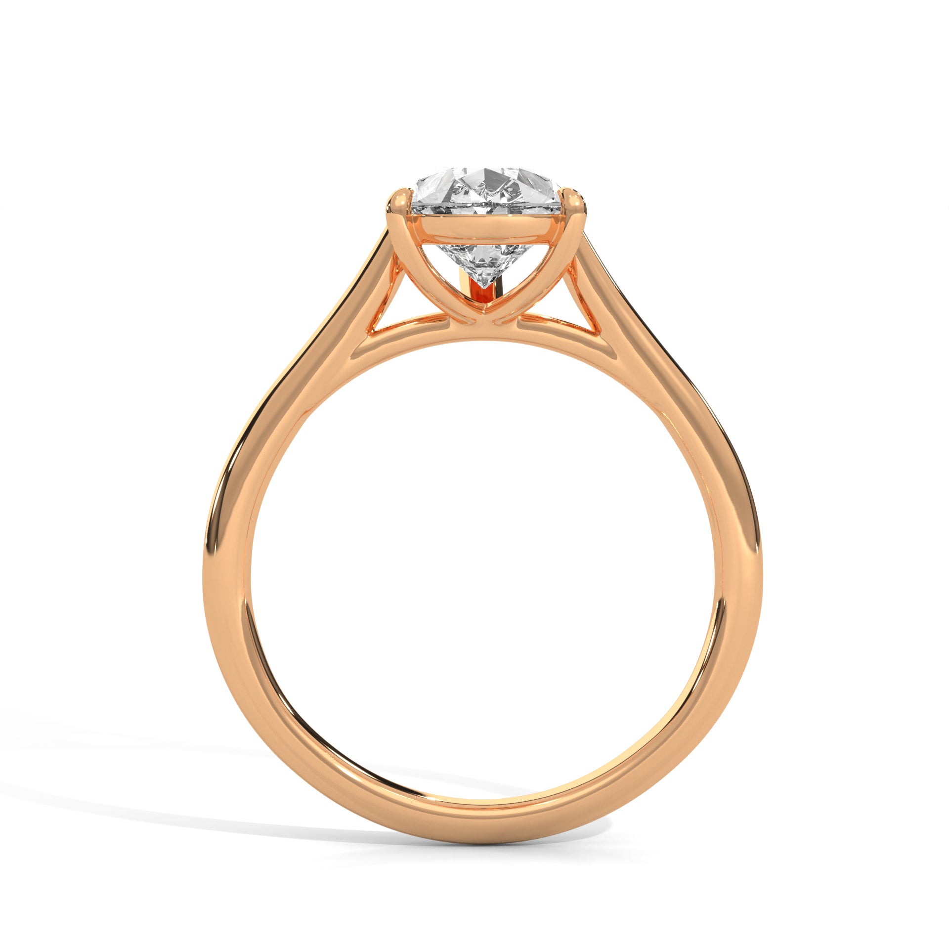 Celestia Pear 2 CT Diamond Solitaire Engagement Ring | 14K & 18K Gold