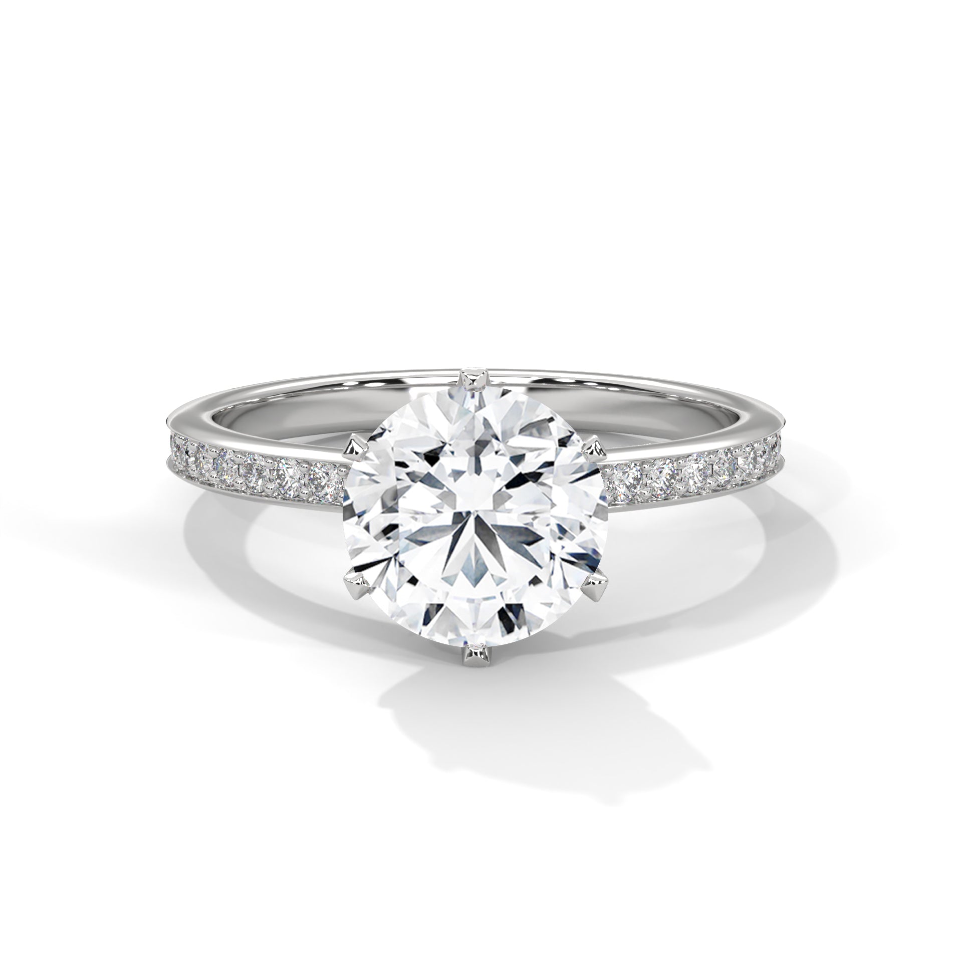 Celestial Glow 2.0ct Round Lab Diamond Engagement Ring | 2.24 CTW
