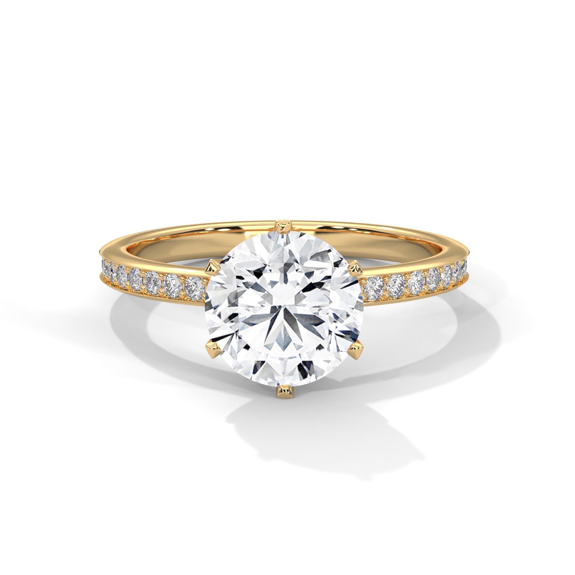 Celestial Glow 2.0ct Round Lab Diamond Engagement Ring | 2.24 CTW
