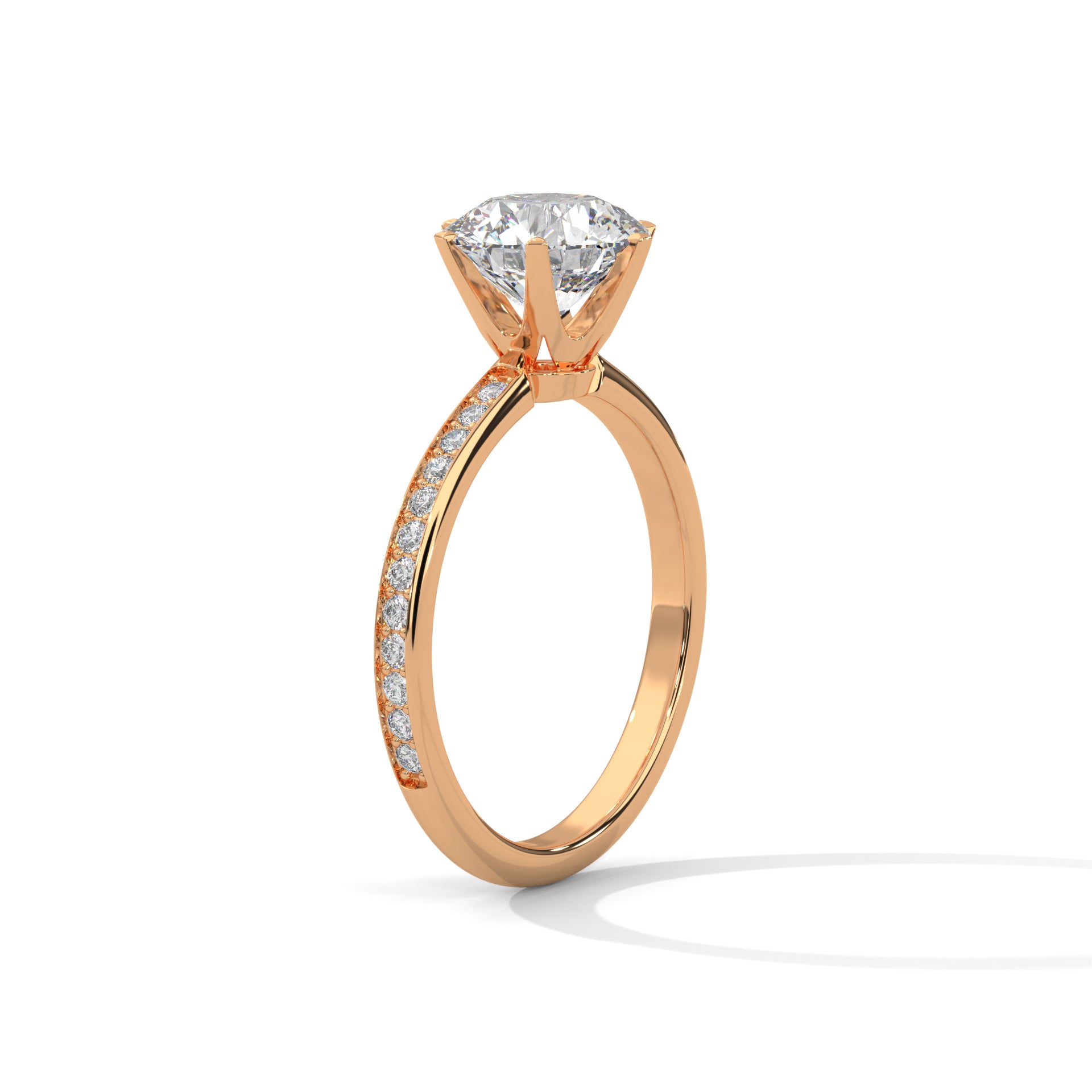 Celestial Glow 2.0ct Round Lab Diamond Engagement Ring | 2.24 CTW