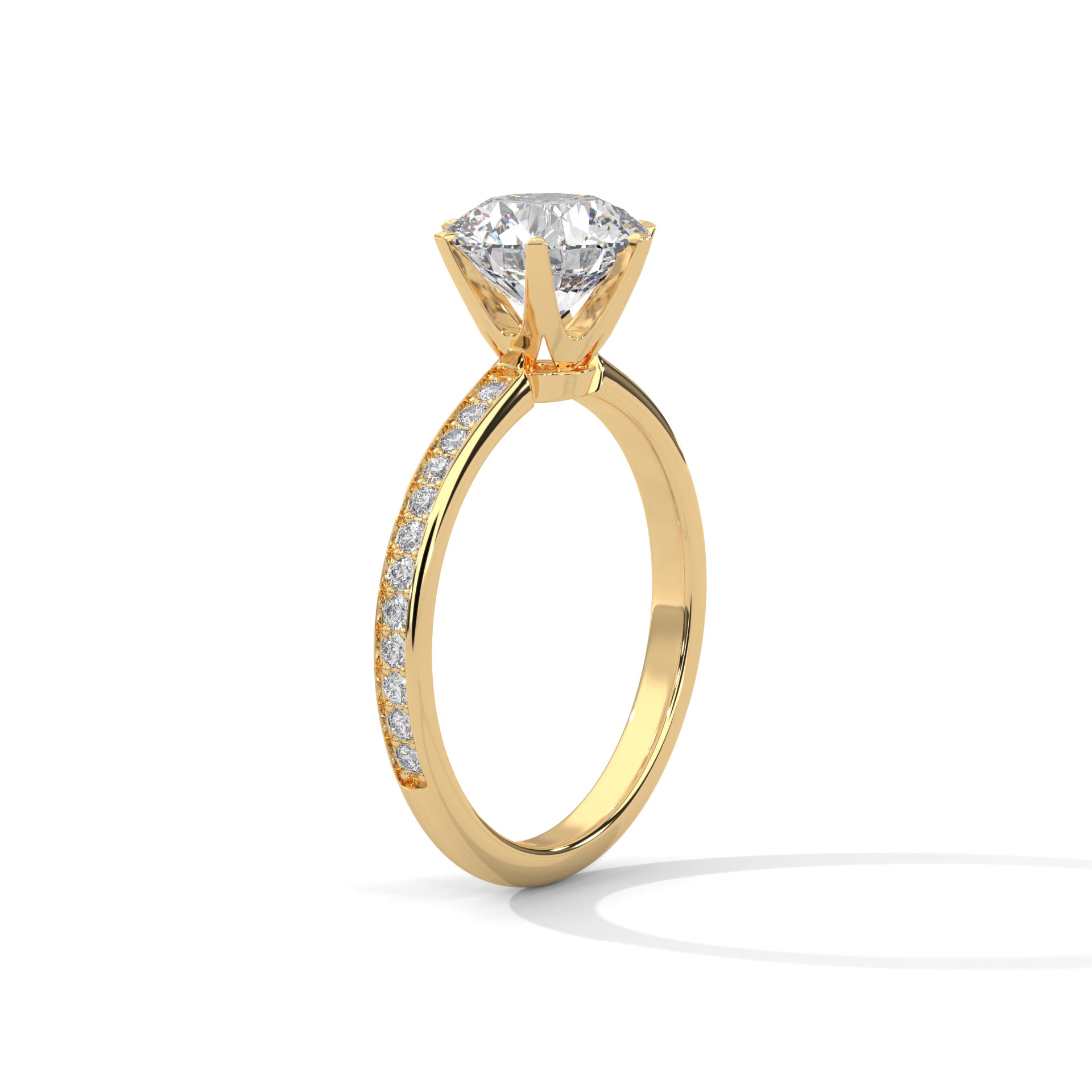 Celestial Glow 2.0ct Round Lab Diamond Engagement Ring | 2.24 CTW