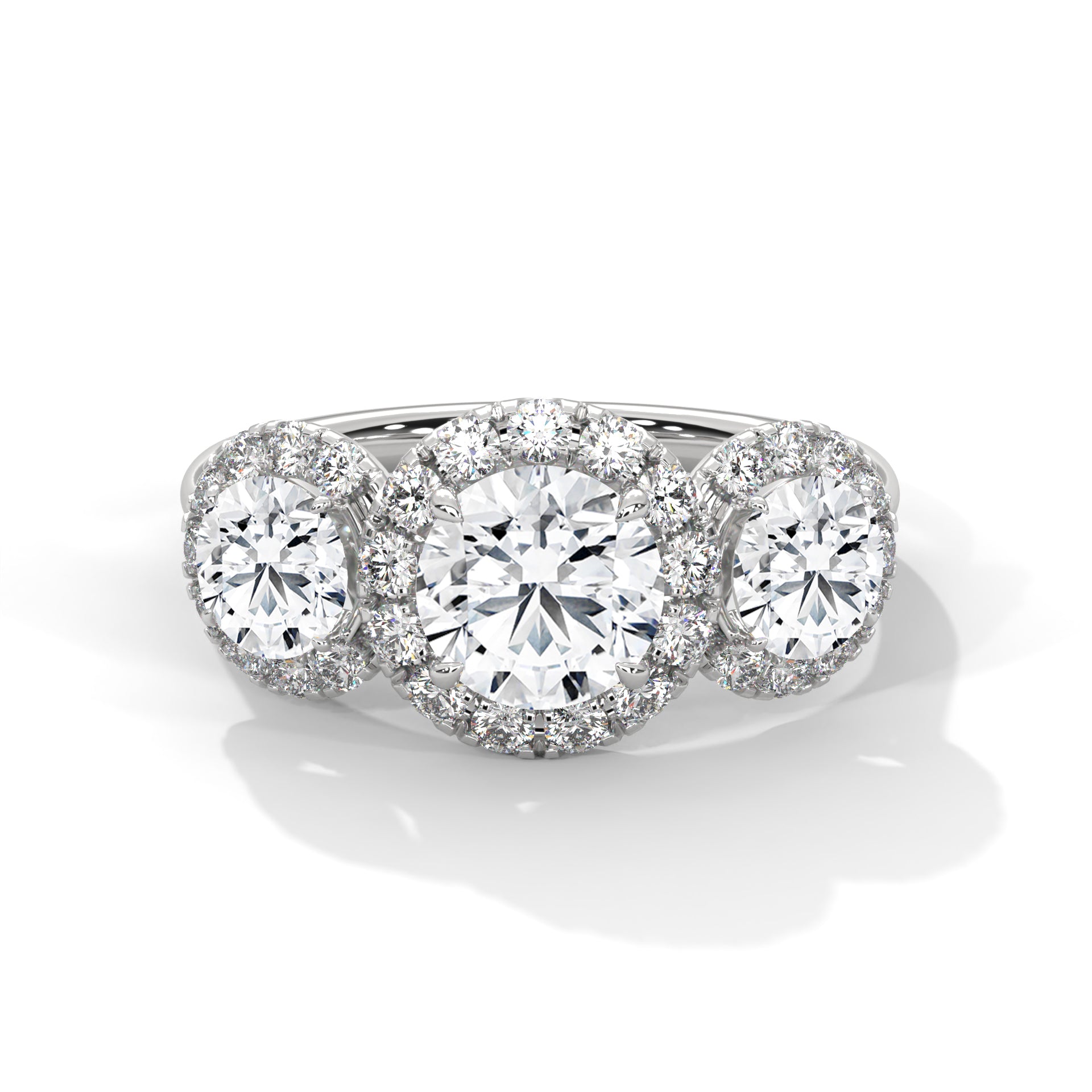 Harmony 1.5CT Round Lab-Grown Diamond Engagement Ring | 2.56 CTW