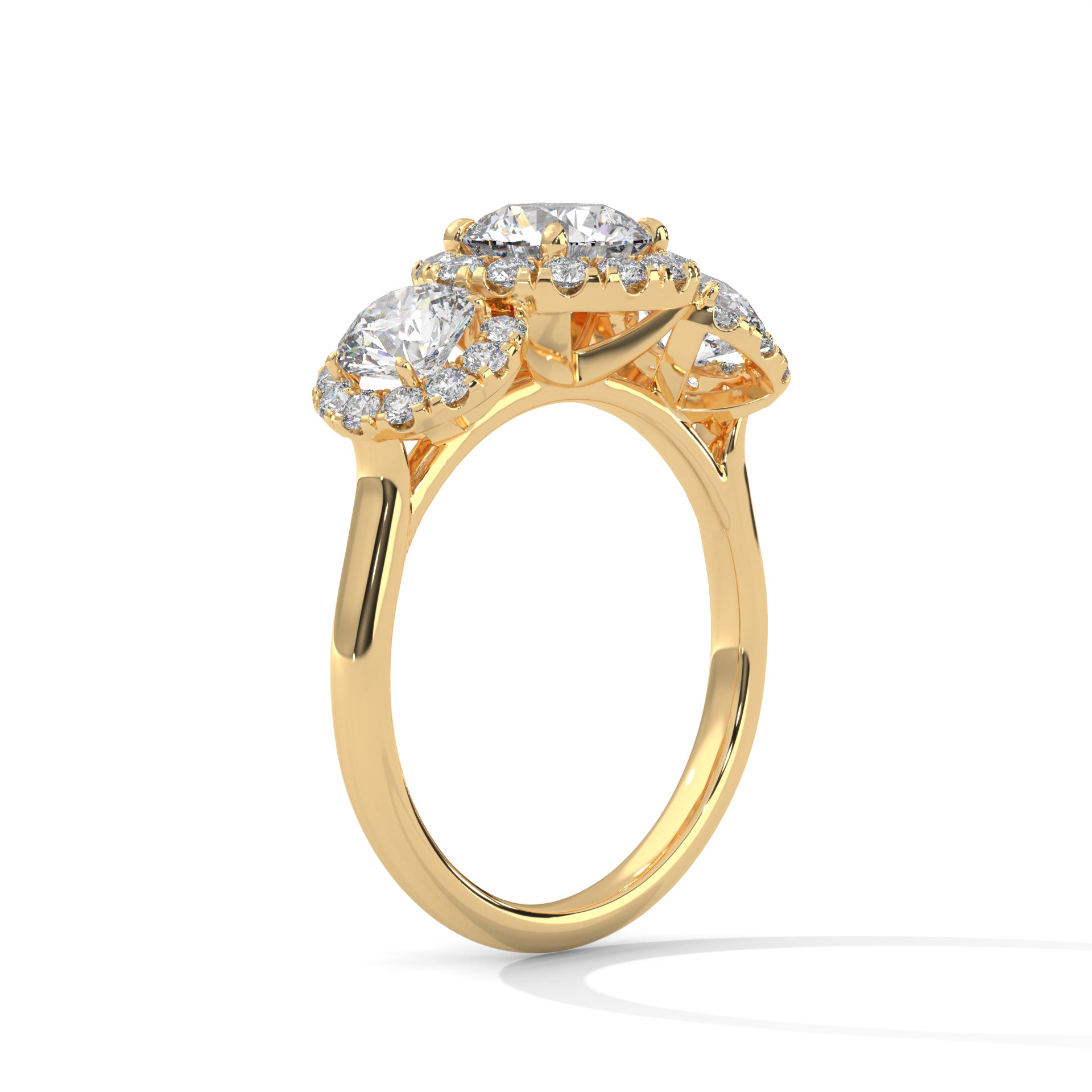 Harmony 1.5CT Round Lab-Grown Diamond Engagement Ring | 2.56 CTW