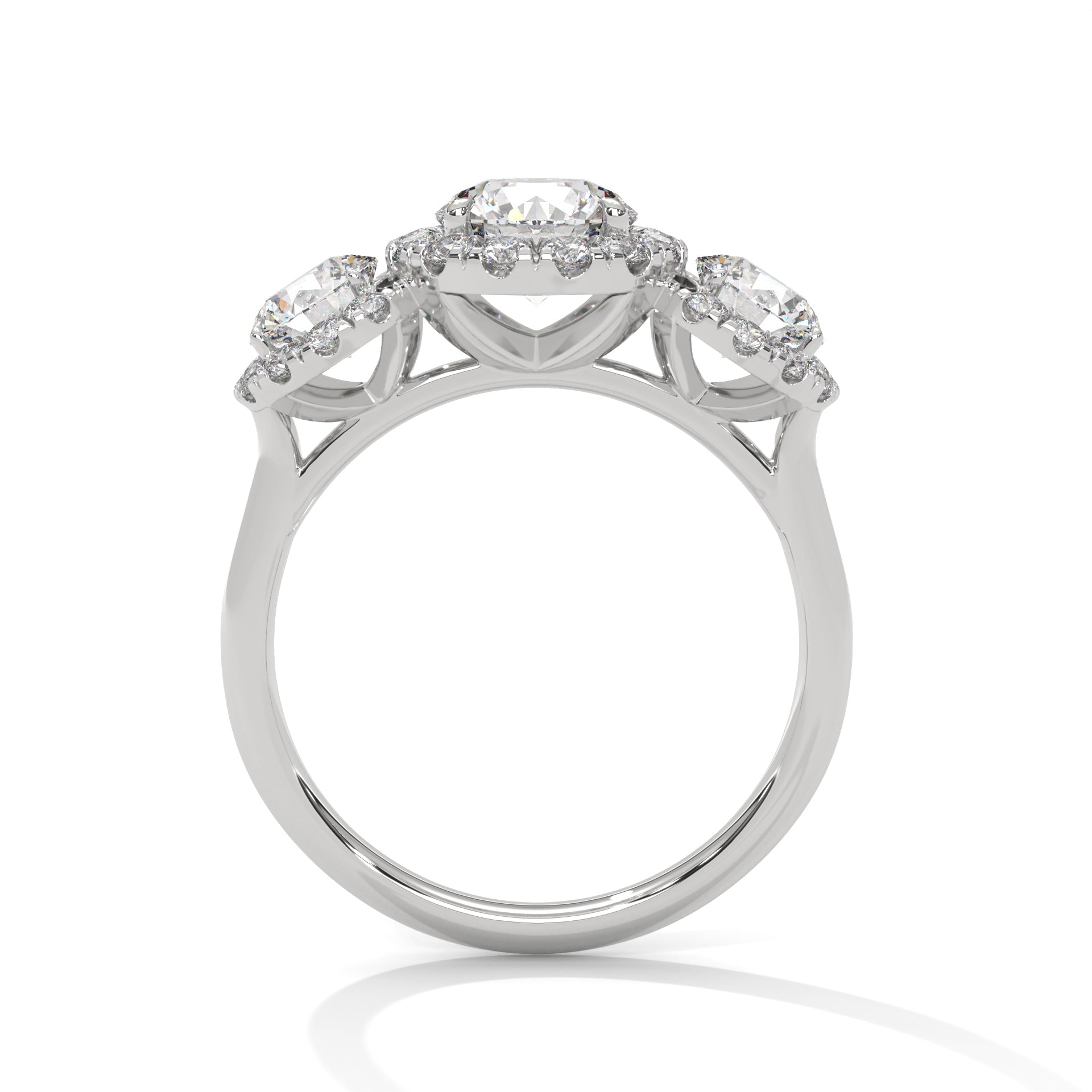 Harmony 1.5CT Round Lab-Grown Diamond Engagement Ring | 2.56 CTW