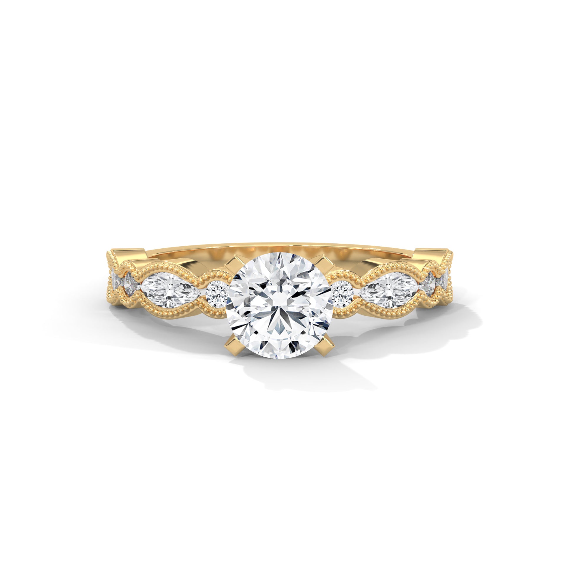 The Opulent Pave Twirl 1.66 CTW Round-Cut Diamond Ladies' Ring | E VS1