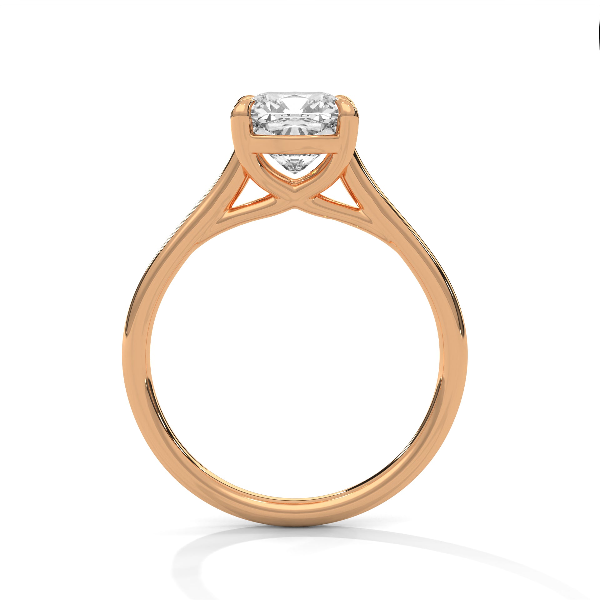 Noelle 3ct Cushion Lab-Grown Diamond Solitaire Engagement Ring