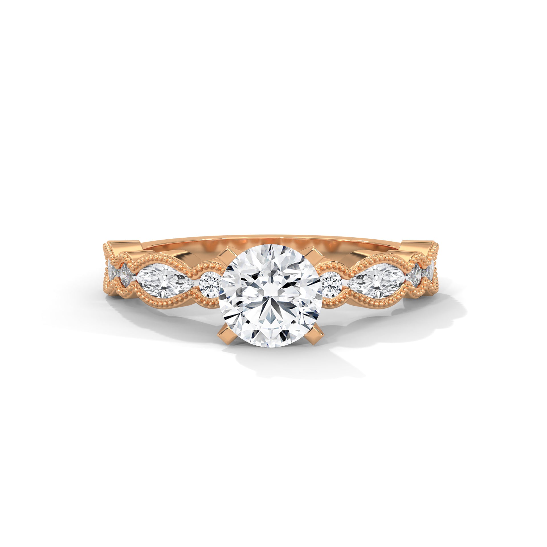 The Opulent Pave Twirl 1.66 CTW Round-Cut Diamond Ladies' Ring | E VS1