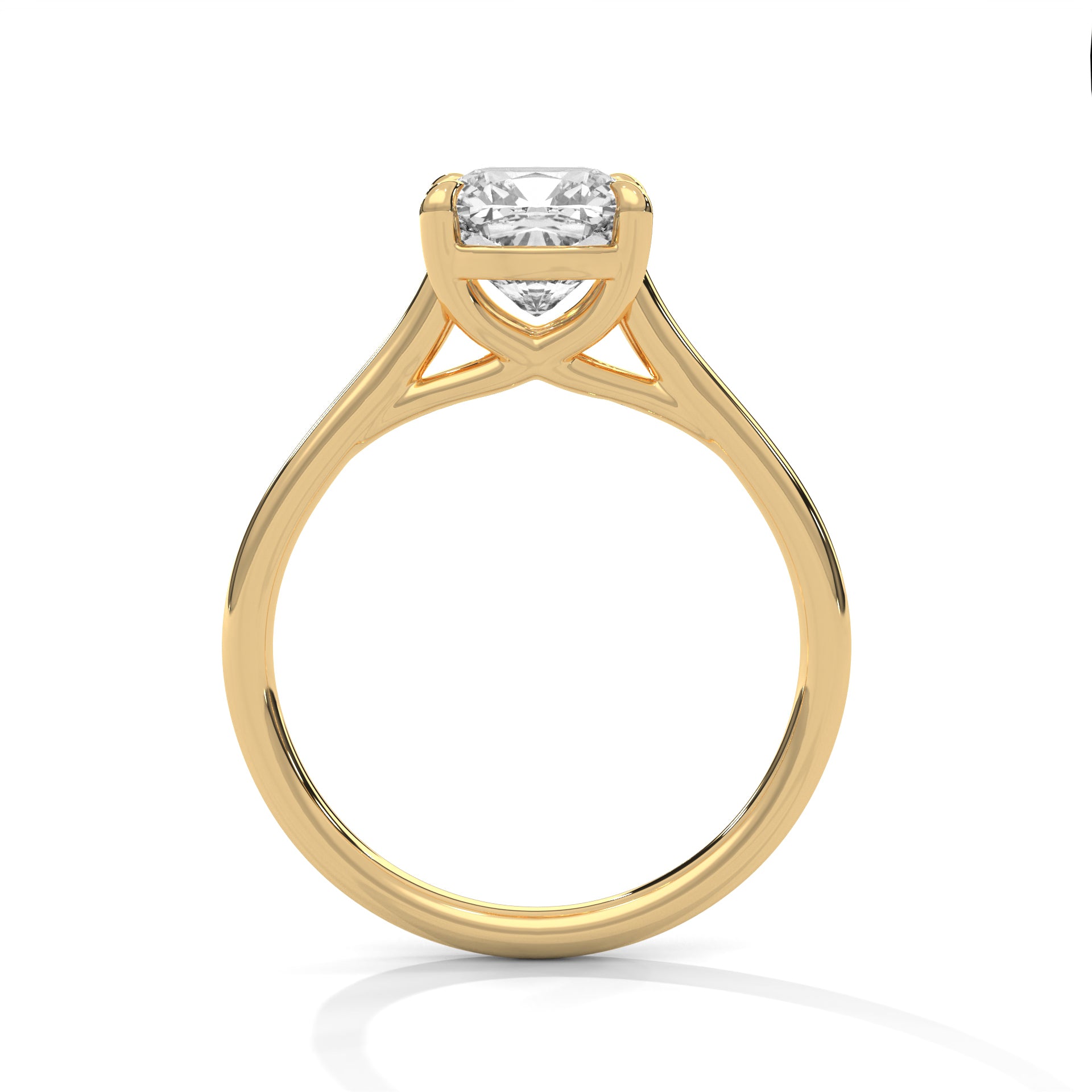 Noelle 3ct Cushion Lab-Grown Diamond Solitaire Engagement Ring