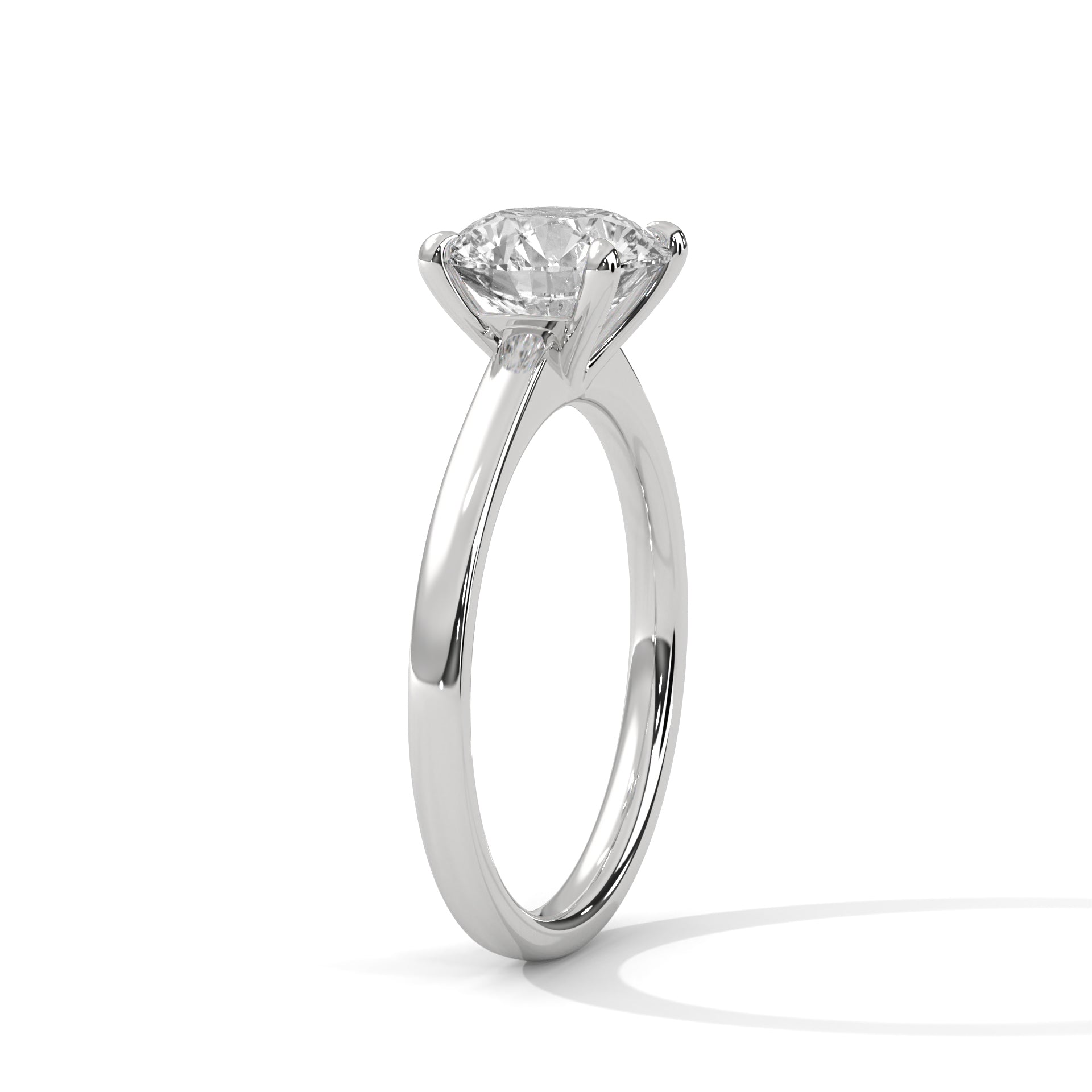 Classic 2 CTW Round-Cut Diamond Solitaire Engagement Ring | 14K & 18K Gold