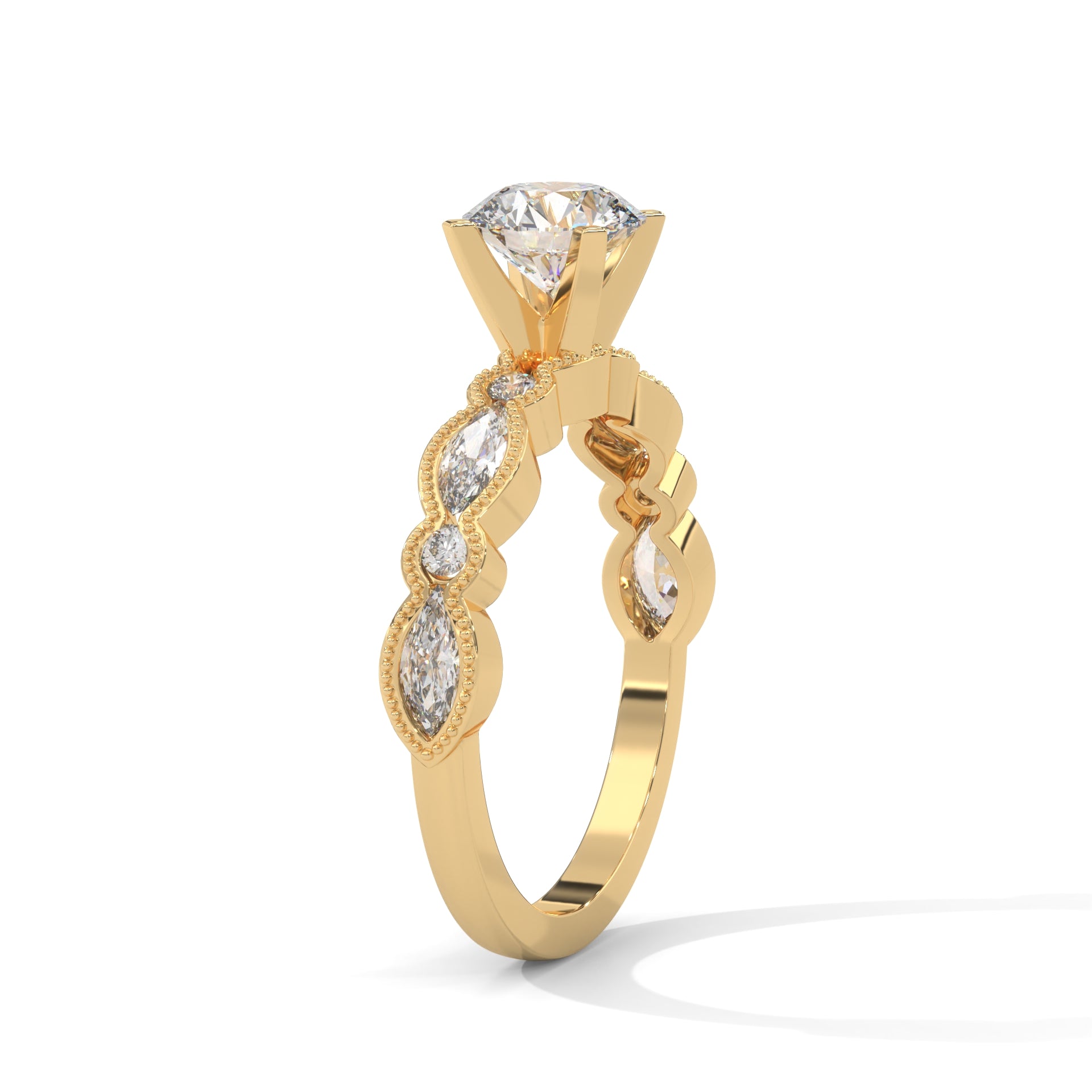 The Opulent Pave Twirl 1.66 CTW Round-Cut Diamond Ladies' Ring | E VS1