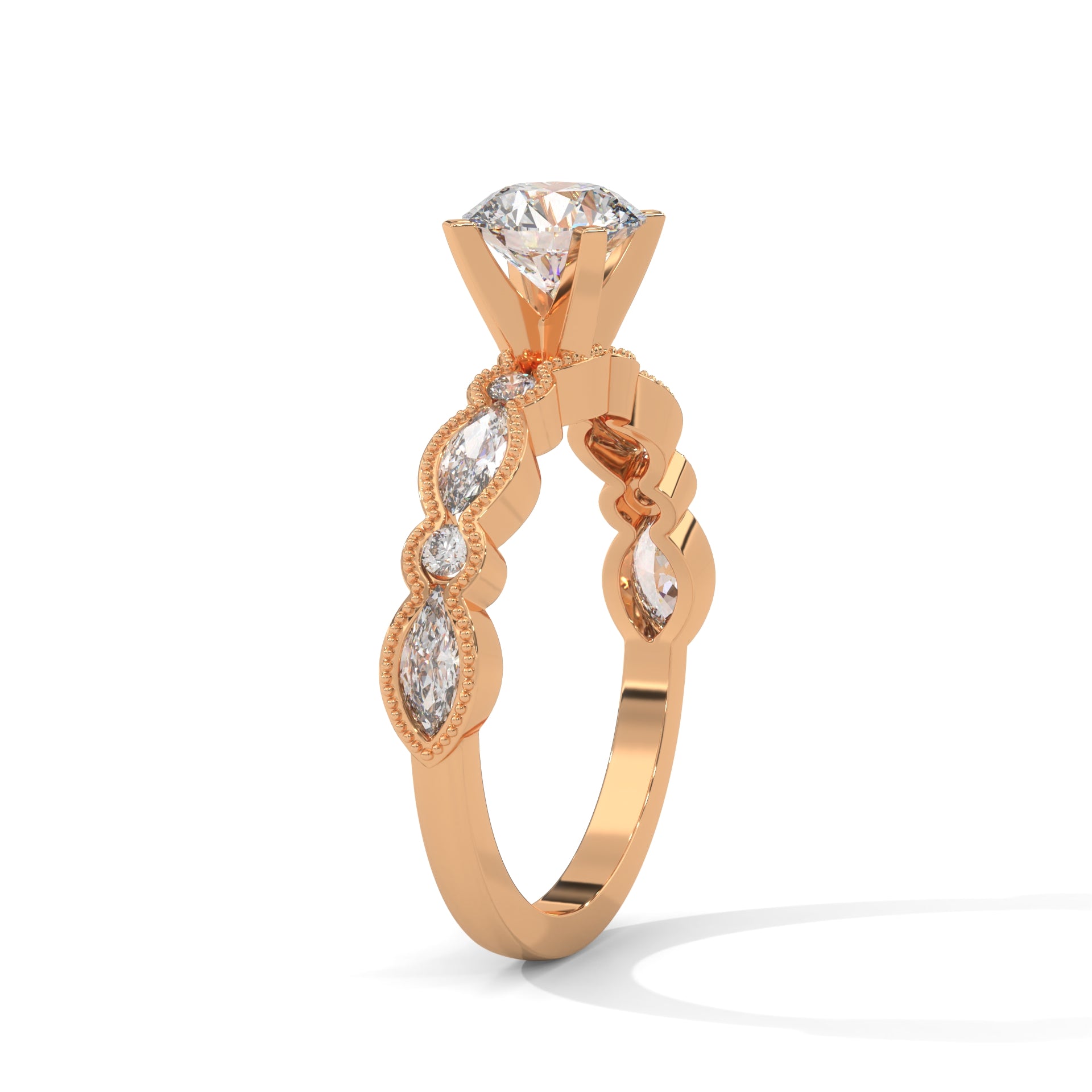 The Opulent Pave Twirl 1.66 CTW Round-Cut Diamond Ladies' Ring | E VS1