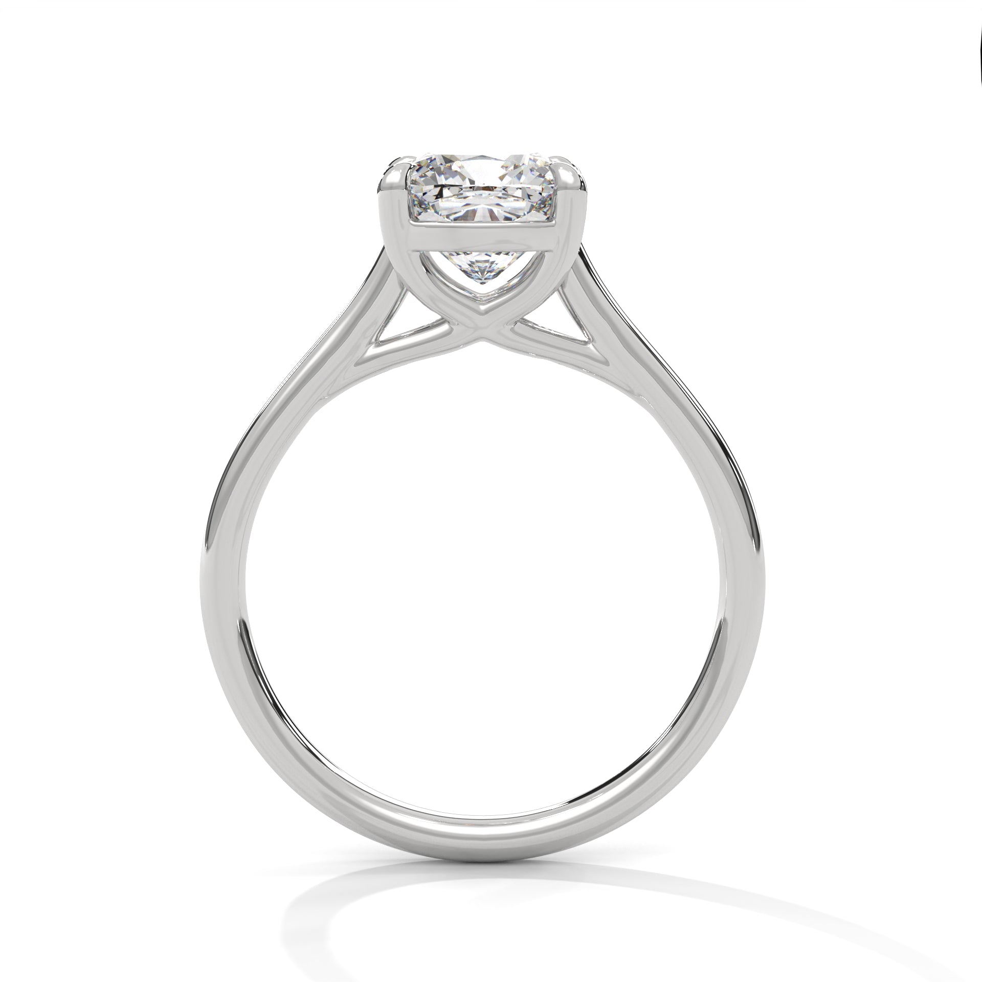 Noelle 3ct Cushion Lab-Grown Diamond Solitaire Engagement Ring