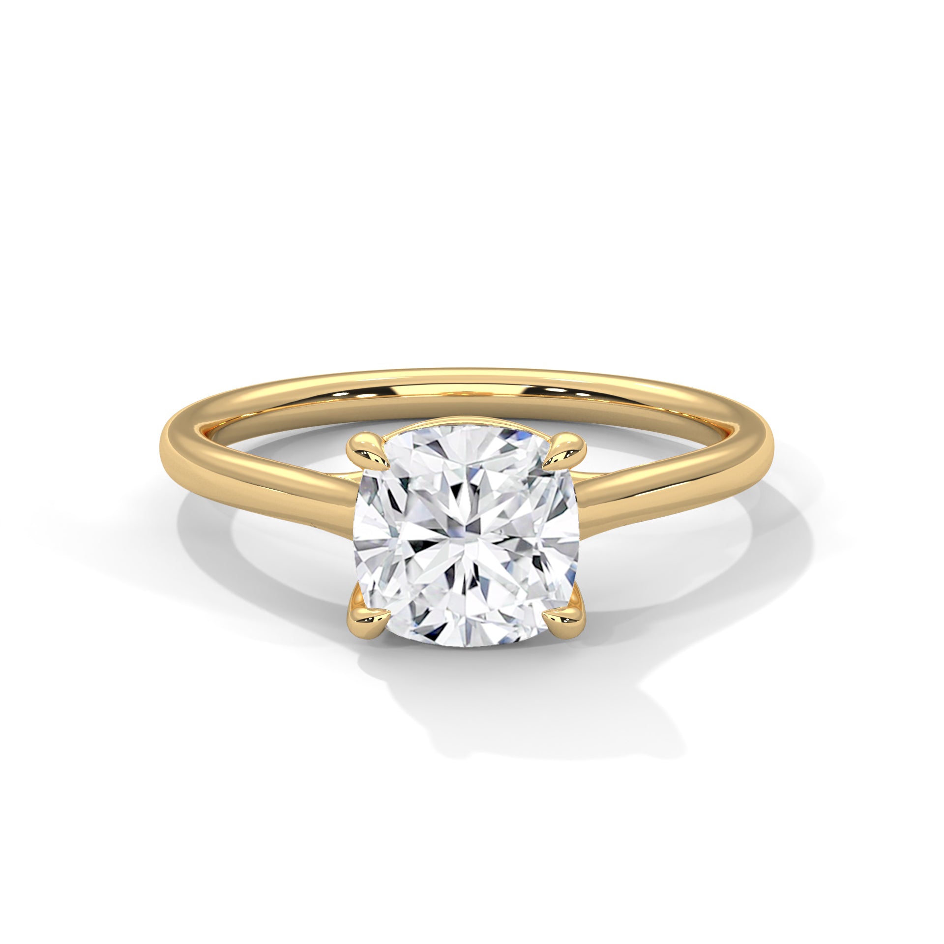 Noelle 3ct Cushion Lab-Grown Diamond Solitaire Engagement Ring