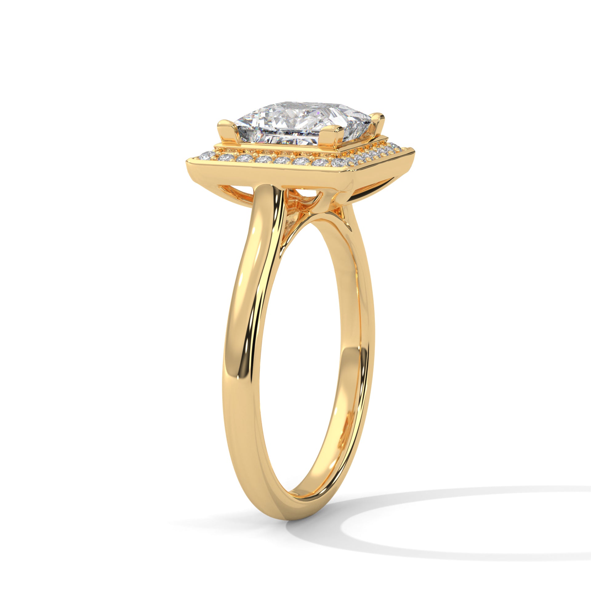 Regal 1.5CT Princess Lab-Grown Diamond Engagement Ring | 1.68 CTW