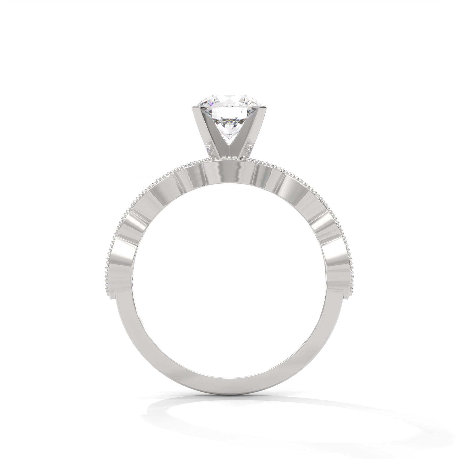 The Opulent Pave Twirl 1.66 CTW Round-Cut Diamond Ladies' Ring | E VS1