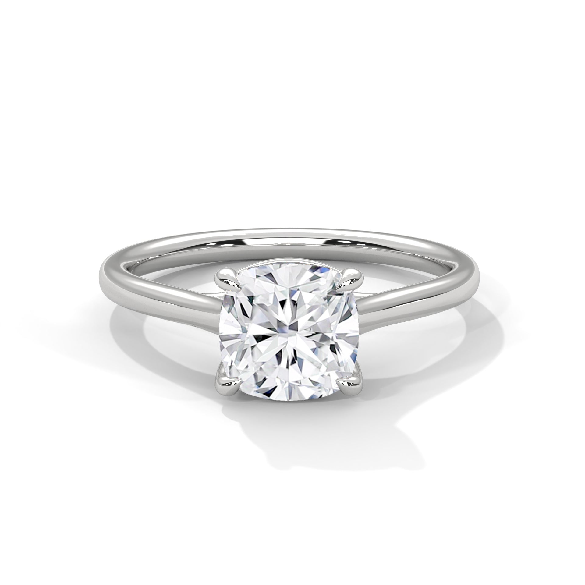 Noelle 3ct Cushion Lab-Grown Diamond Solitaire Engagement Ring