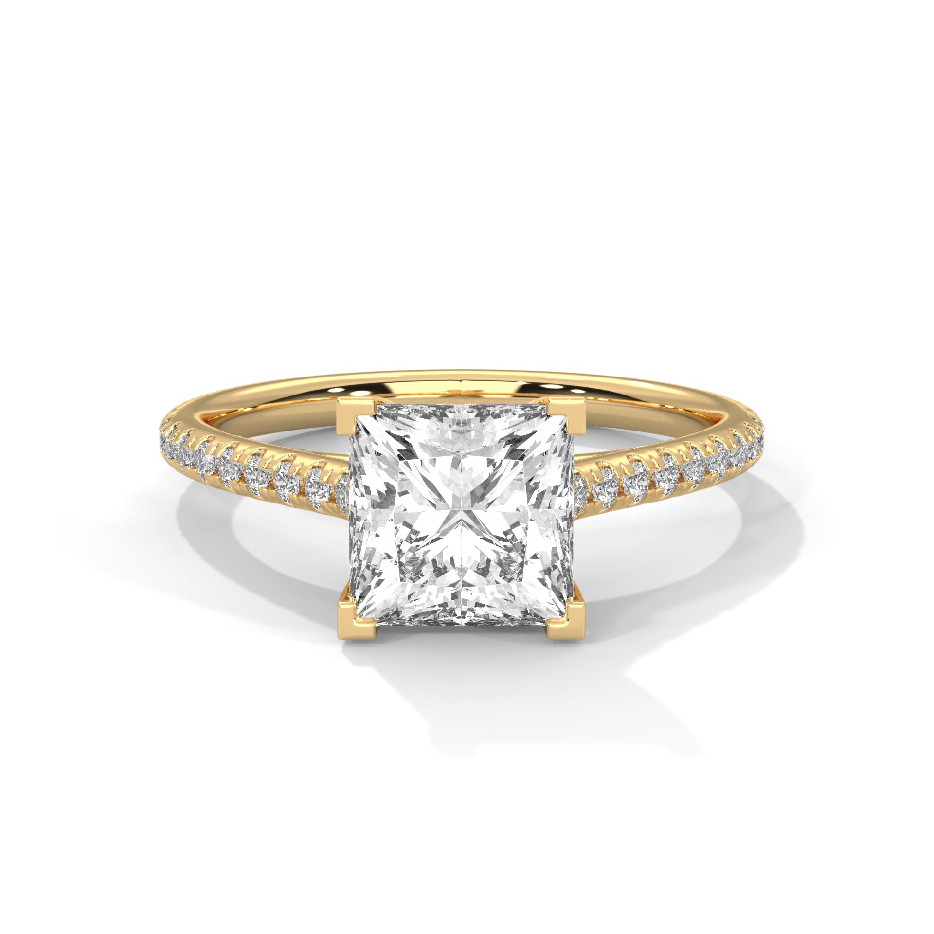 Regal 2.22 CTW Princess Cut Diamond Engagement Ring | E VS1