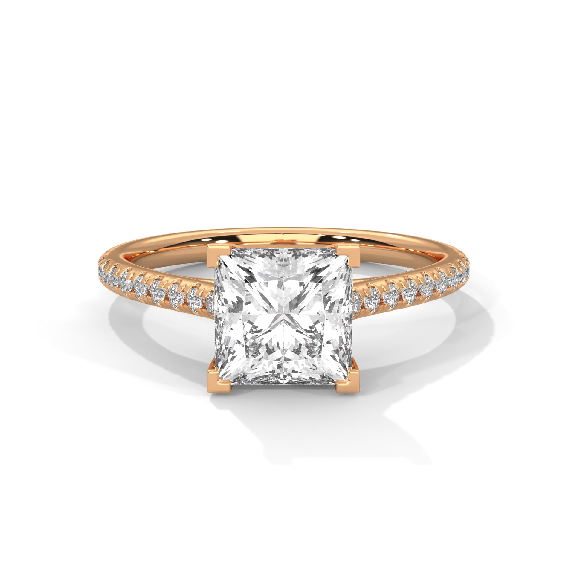 Regal 2.22 CTW Princess Cut Diamond Engagement Ring | E VS1