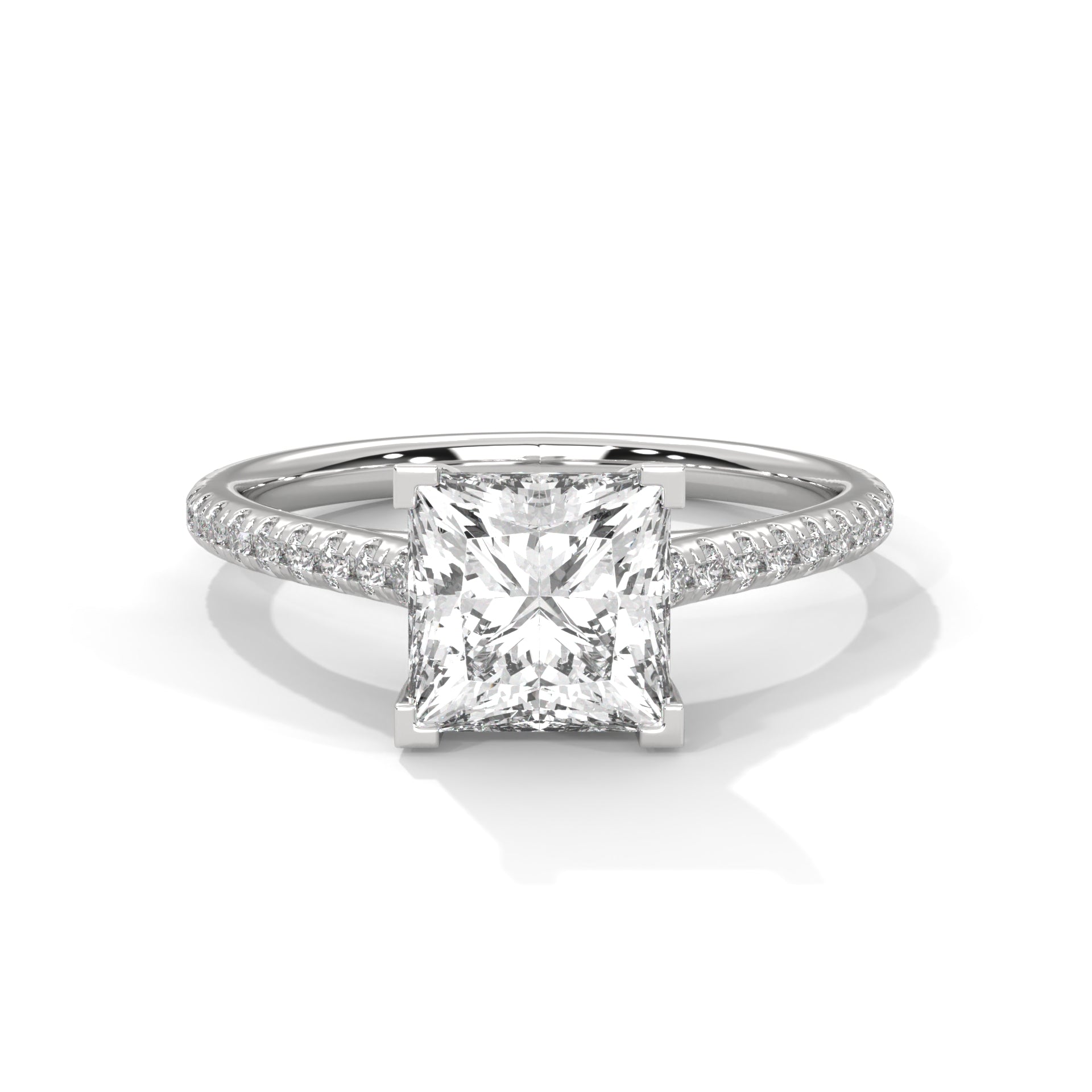 Regal 2.22 CTW Princess Cut Diamond Engagement Ring | E VS1