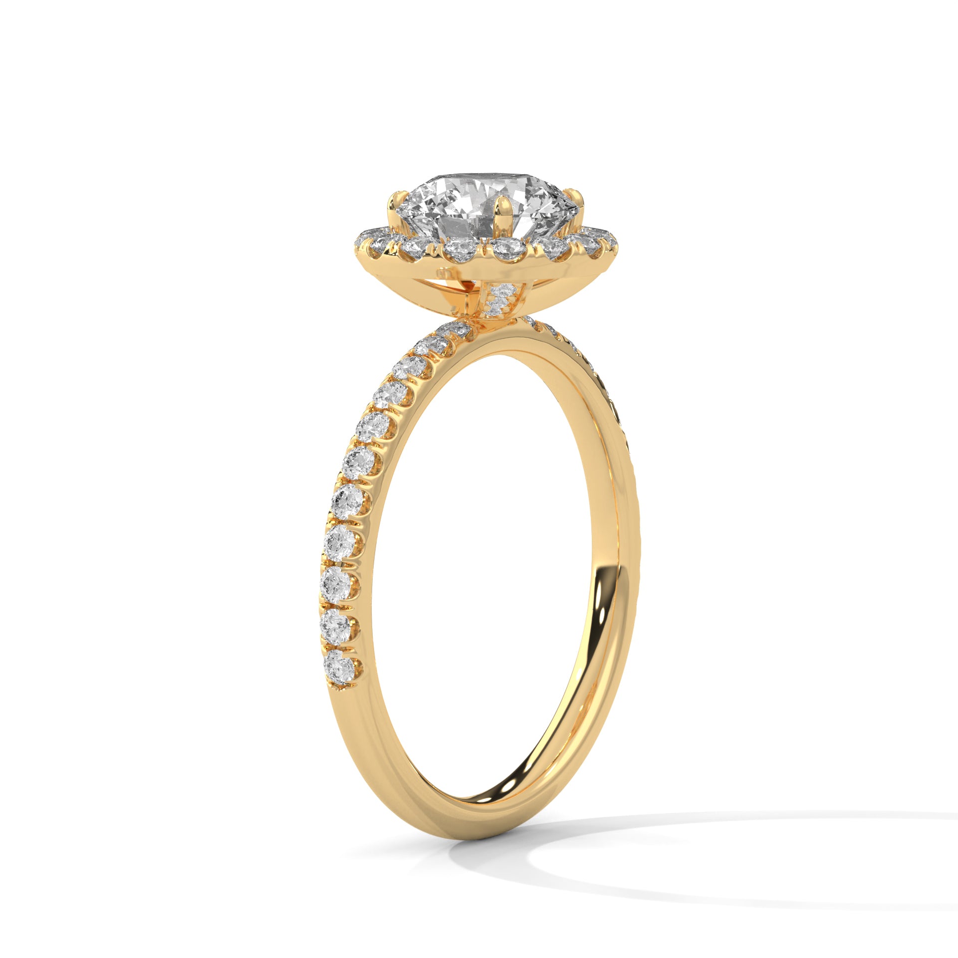 Blossom 2CT Round Lab-Grown Diamond Engagement Ring | 2.47 CTW