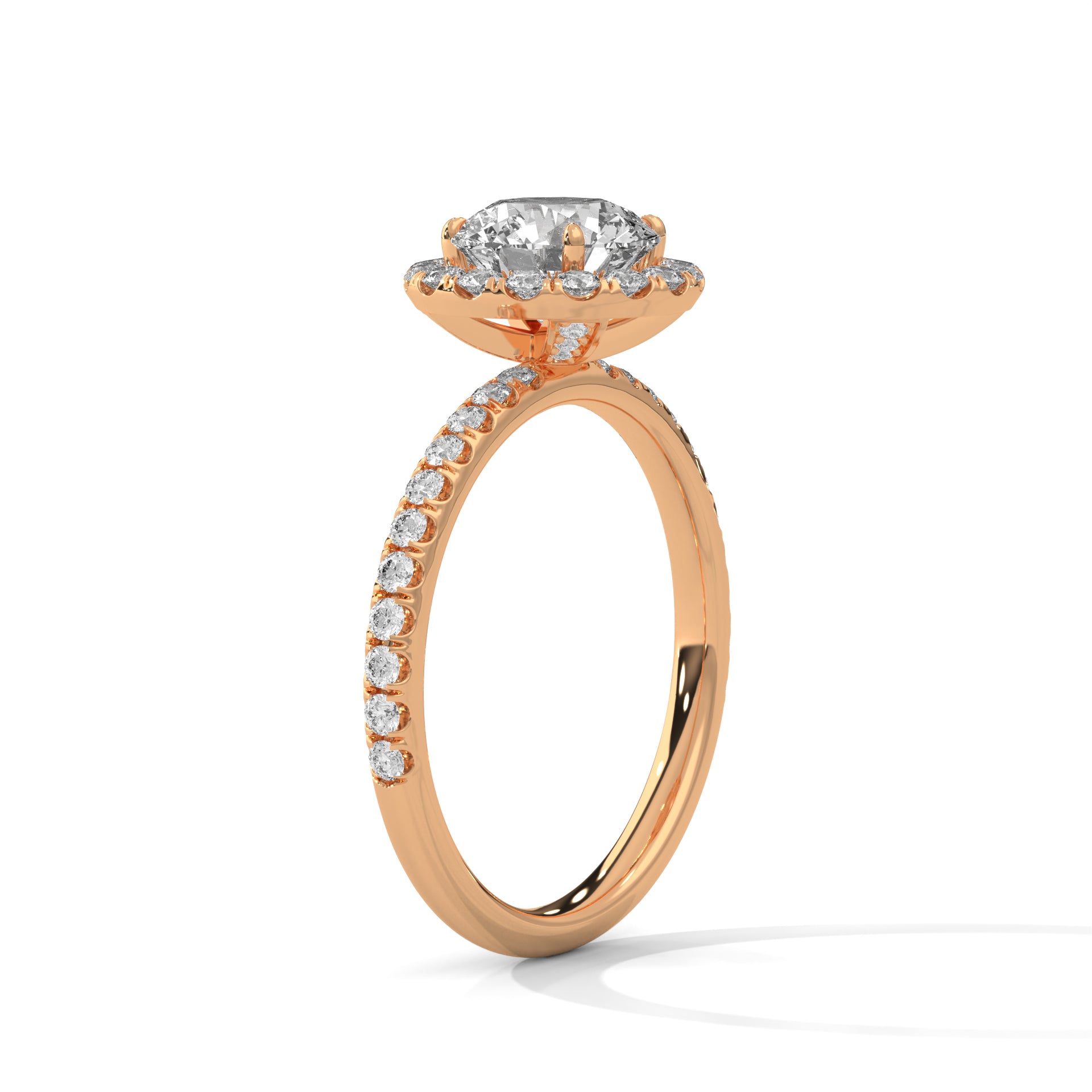 Blossom 2CT Round Lab-Grown Diamond Engagement Ring | 2.47 CTW