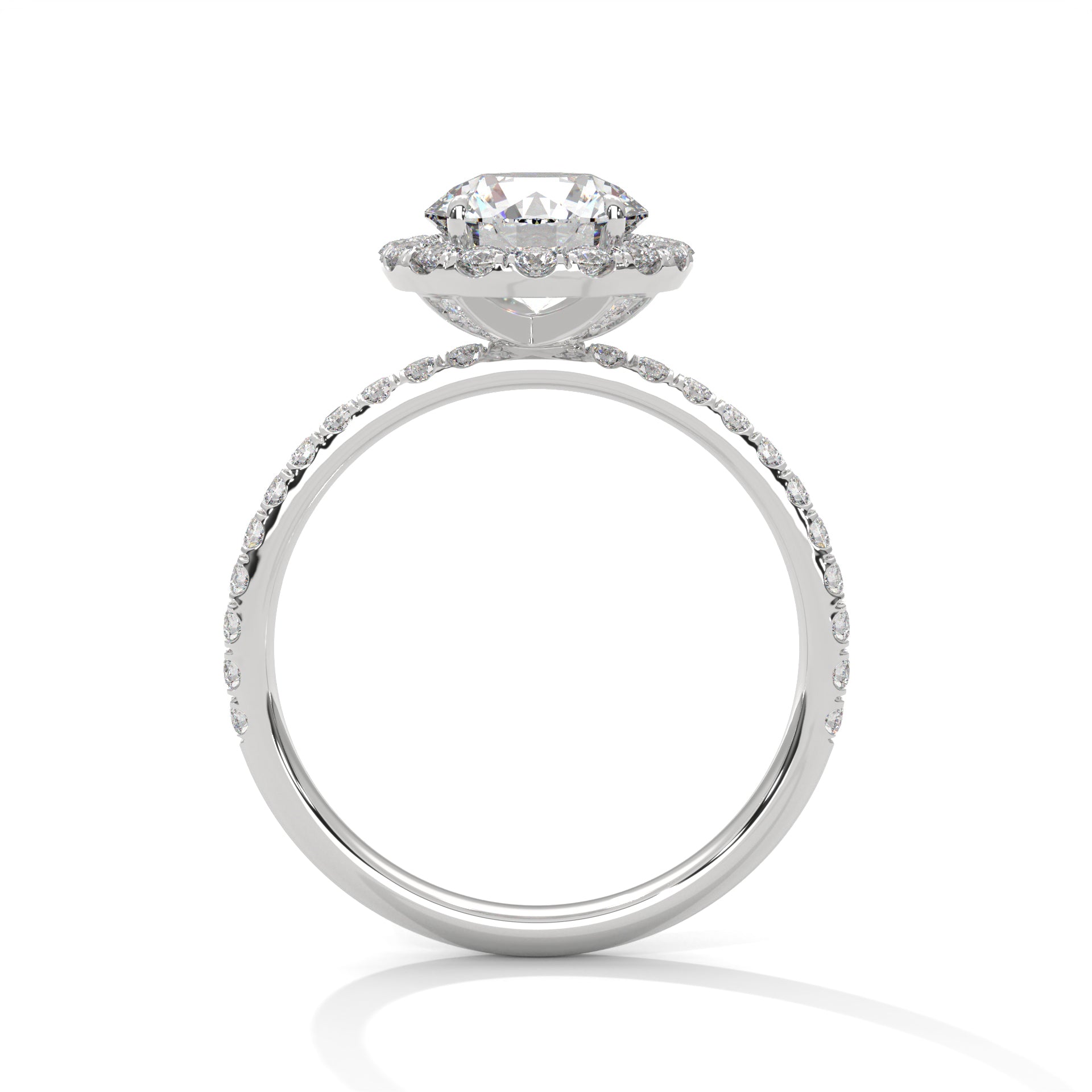 Blossom 2CT Round Lab-Grown Diamond Engagement Ring | 2.47 CTW