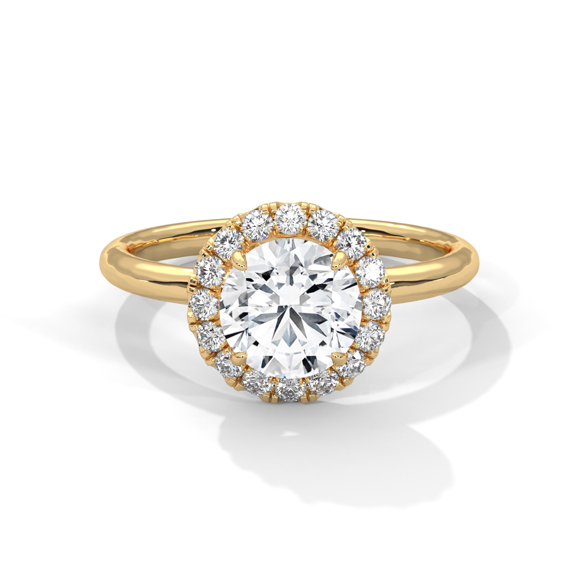Halo 1.5 CTW Classic Round-Cut Lab Grown Diamond Ring | 1.69 CTW