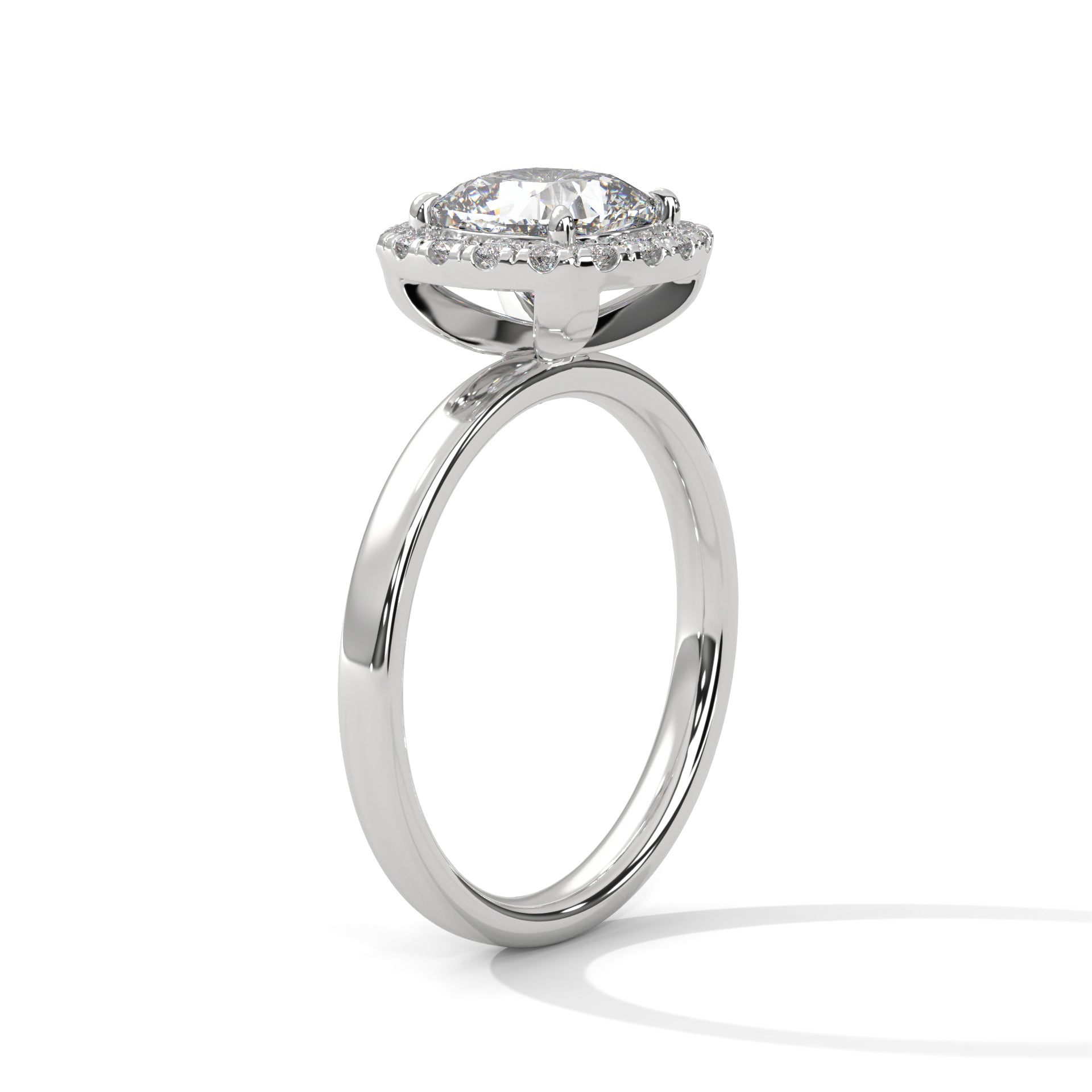 Halo 3 CT Cushion-Cut Lab Grown Diamond Ring | 3.24 CTW