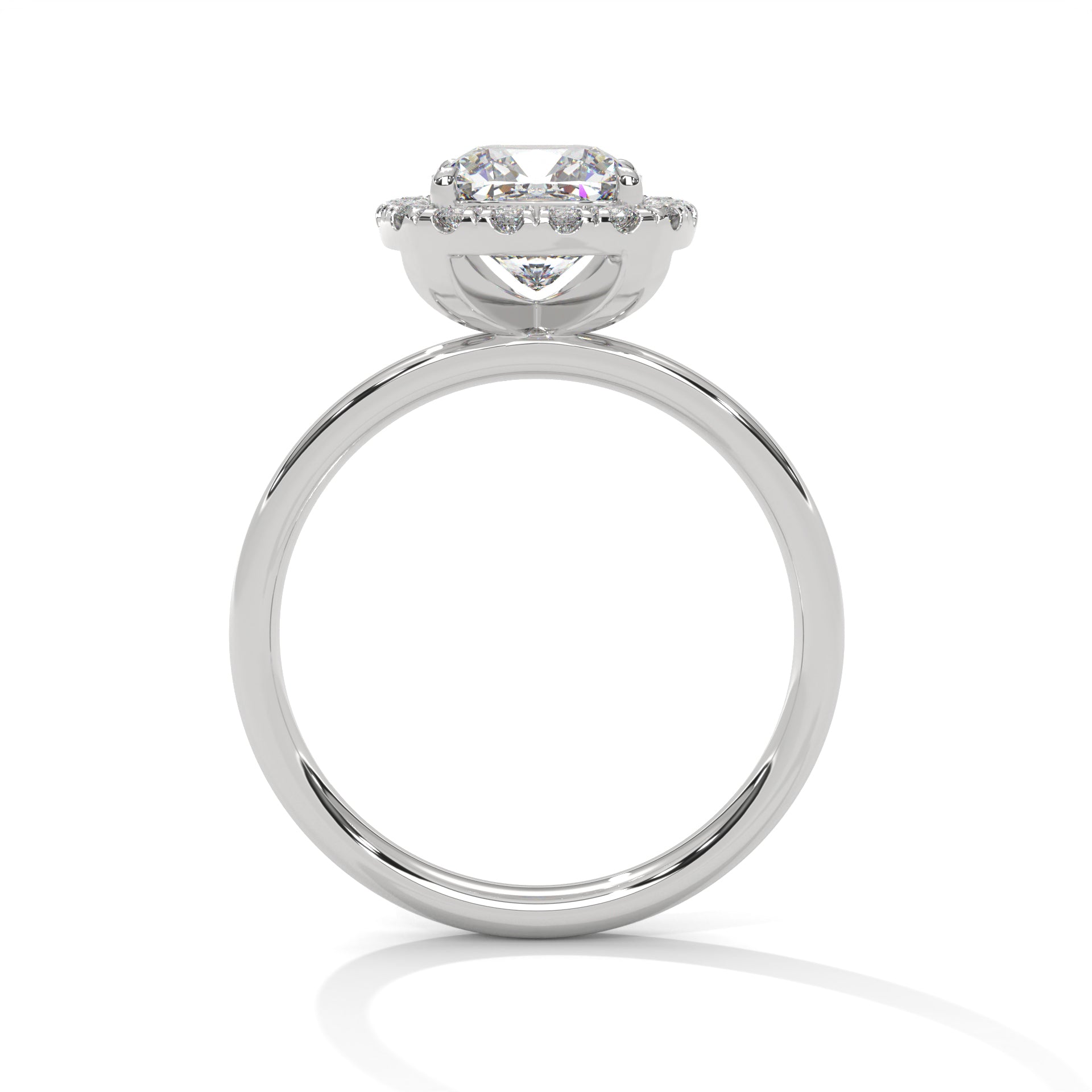 Halo 3 CT Cushion-Cut Lab Grown Diamond Ring | 3.24 CTW
