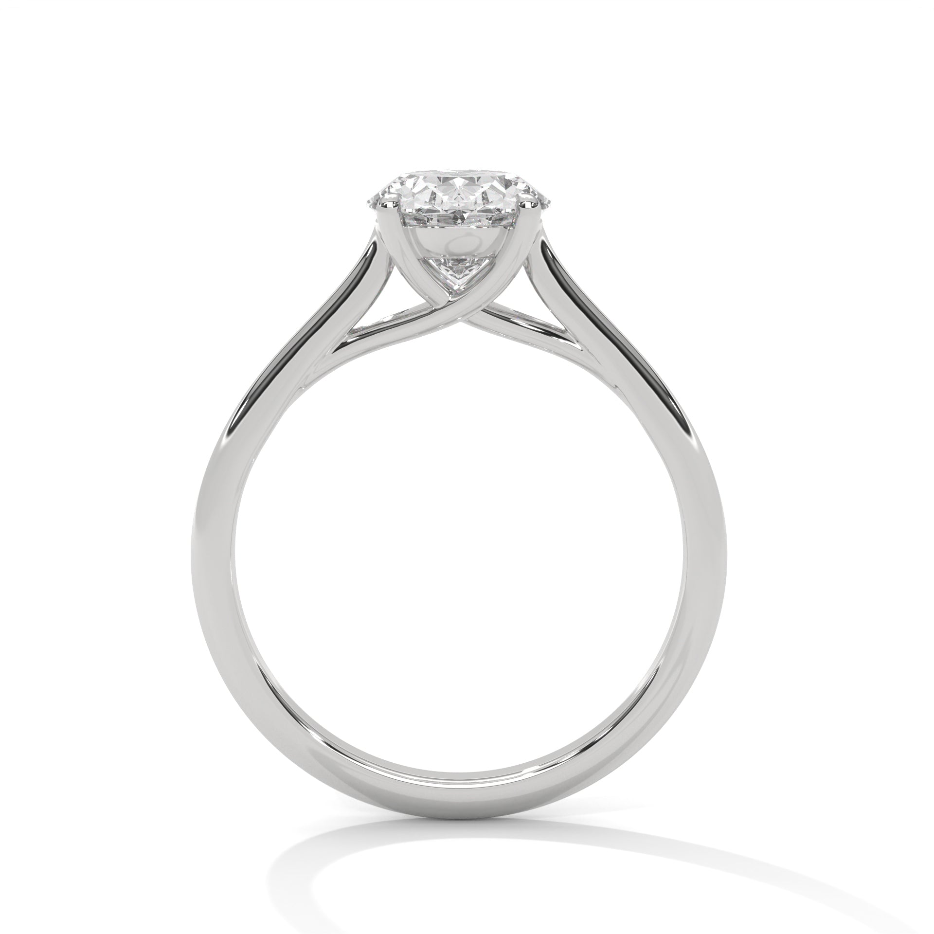 Endless Grace 1.5 CT Oval-Cut Lab Grown Diamond Solitaire Ring