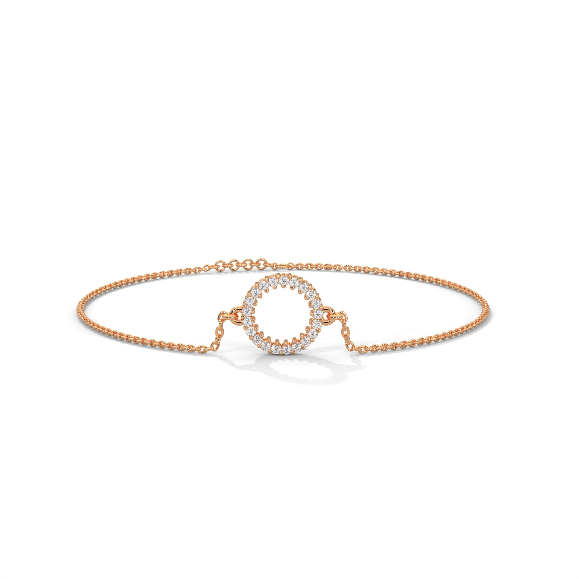 EternaCircle Pave-Set Lab-Grown Diamond Gold Bracelet | 0.19 CTW