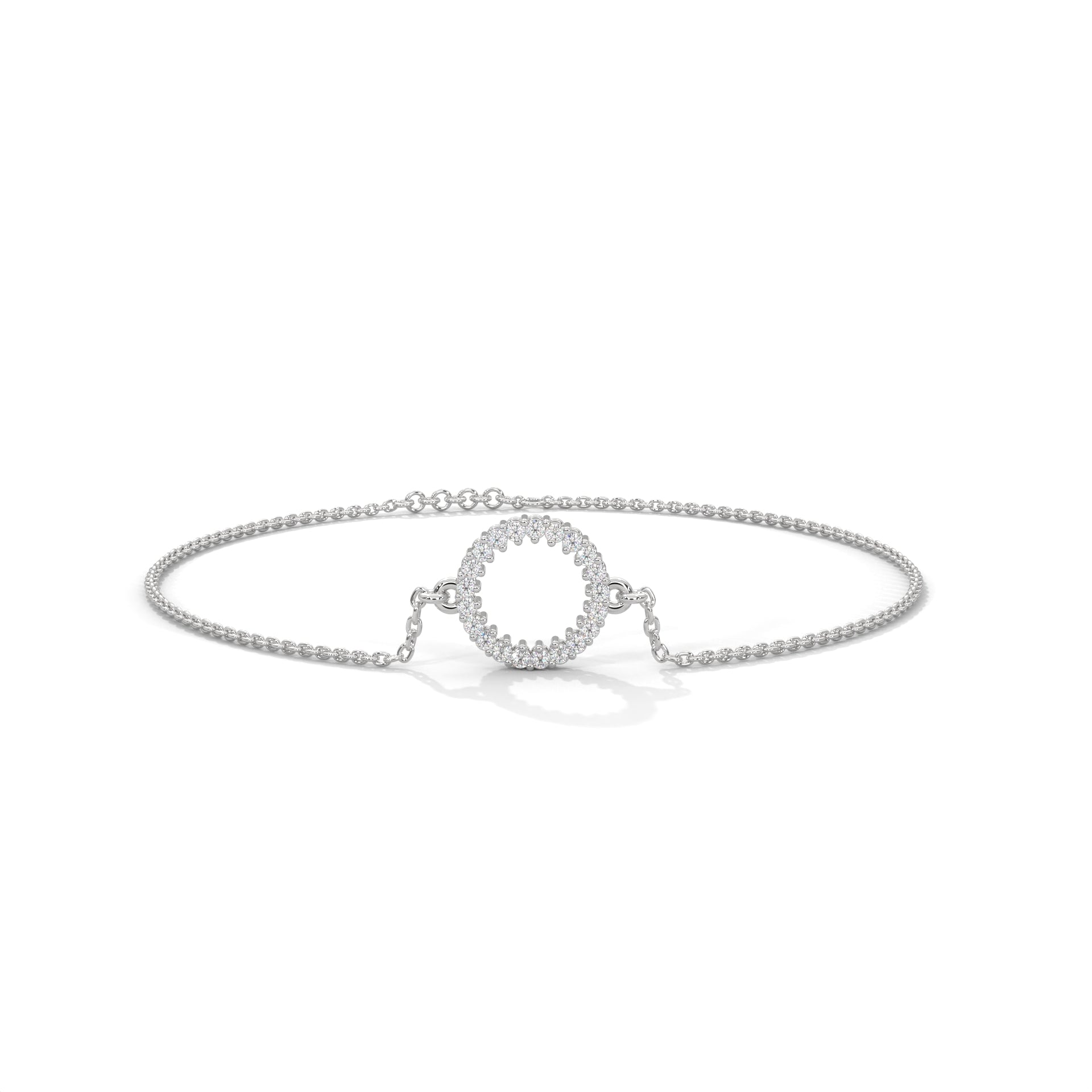 EternaCircle Pave-Set Lab-Grown Diamond Gold Bracelet | 0.19 CTW
