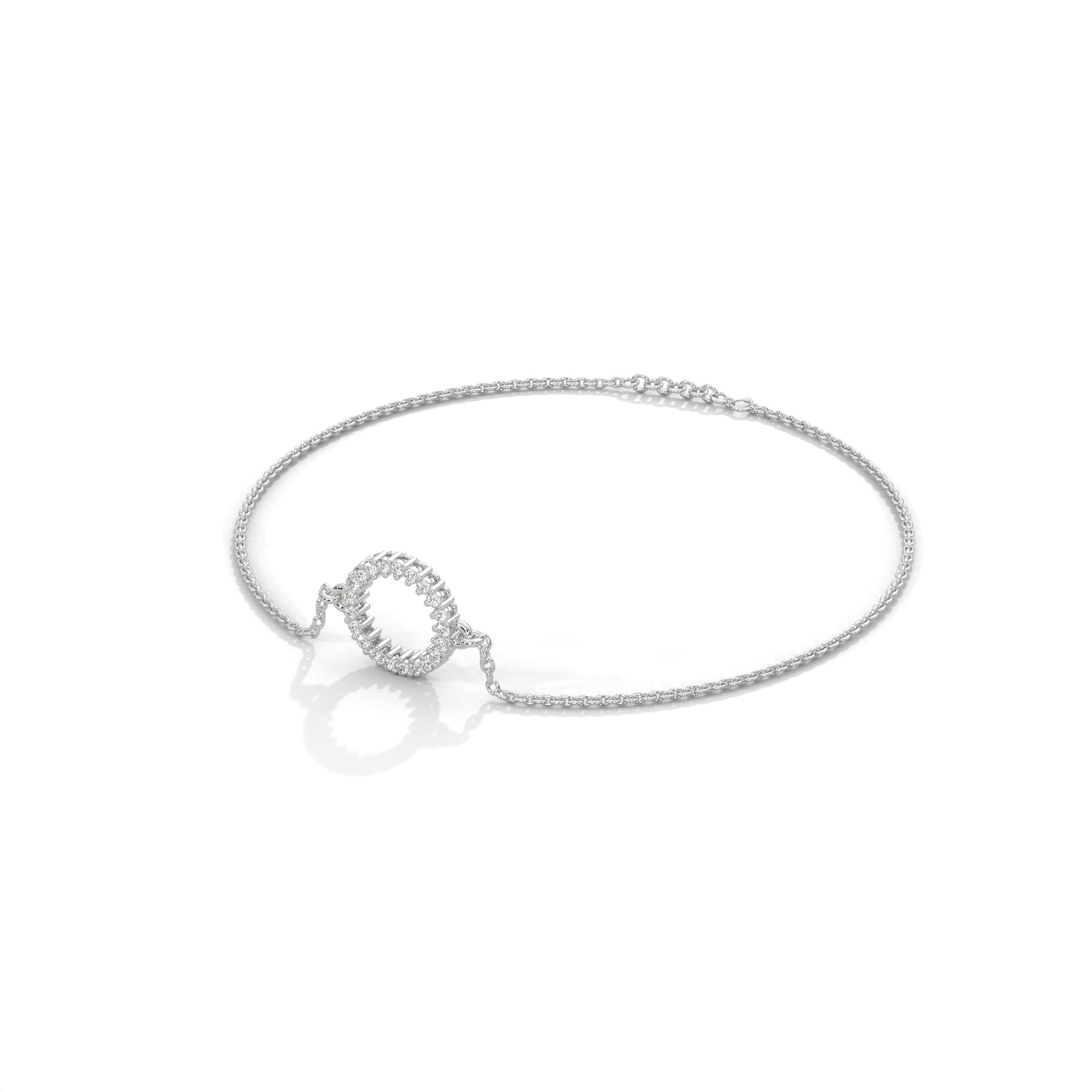 EternaCircle Pave-Set Lab-Grown Diamond Gold Bracelet | 0.19 CTW