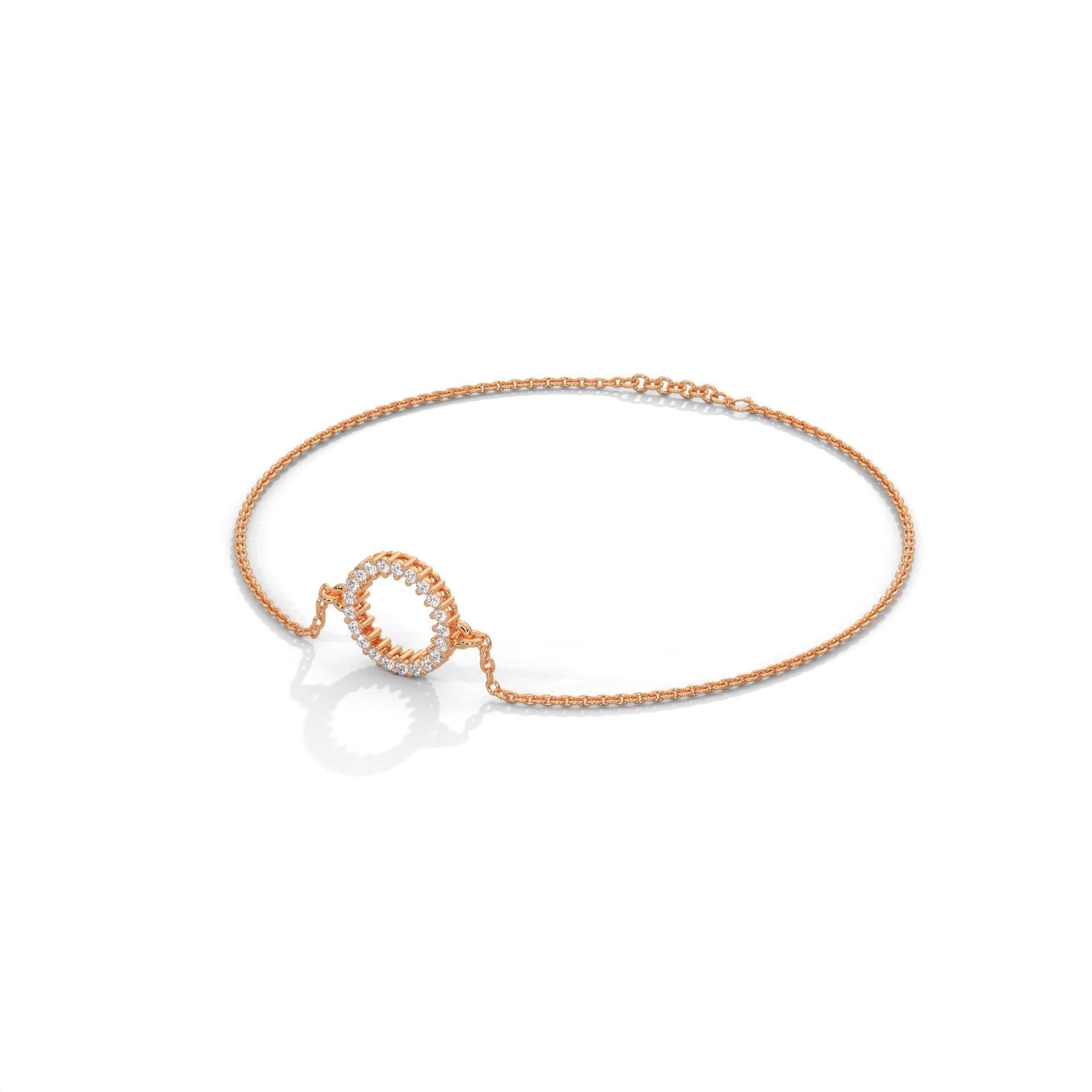 EternaCircle Pave-Set Lab-Grown Diamond Gold Bracelet | 0.19 CTW