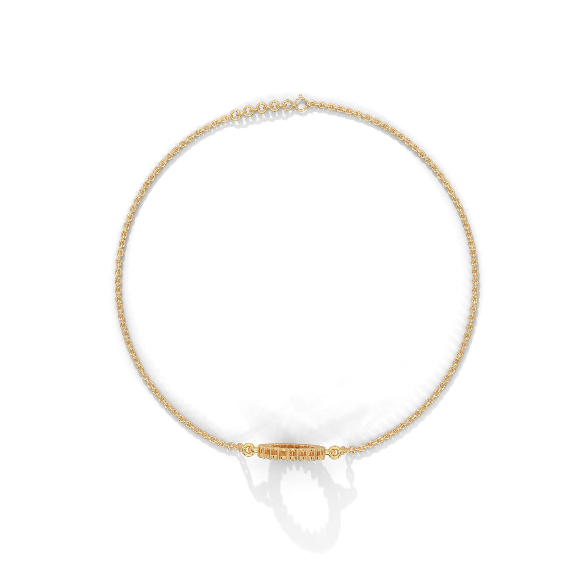 EternaCircle Pave-Set Lab-Grown Diamond Gold Bracelet | 0.19 CTW