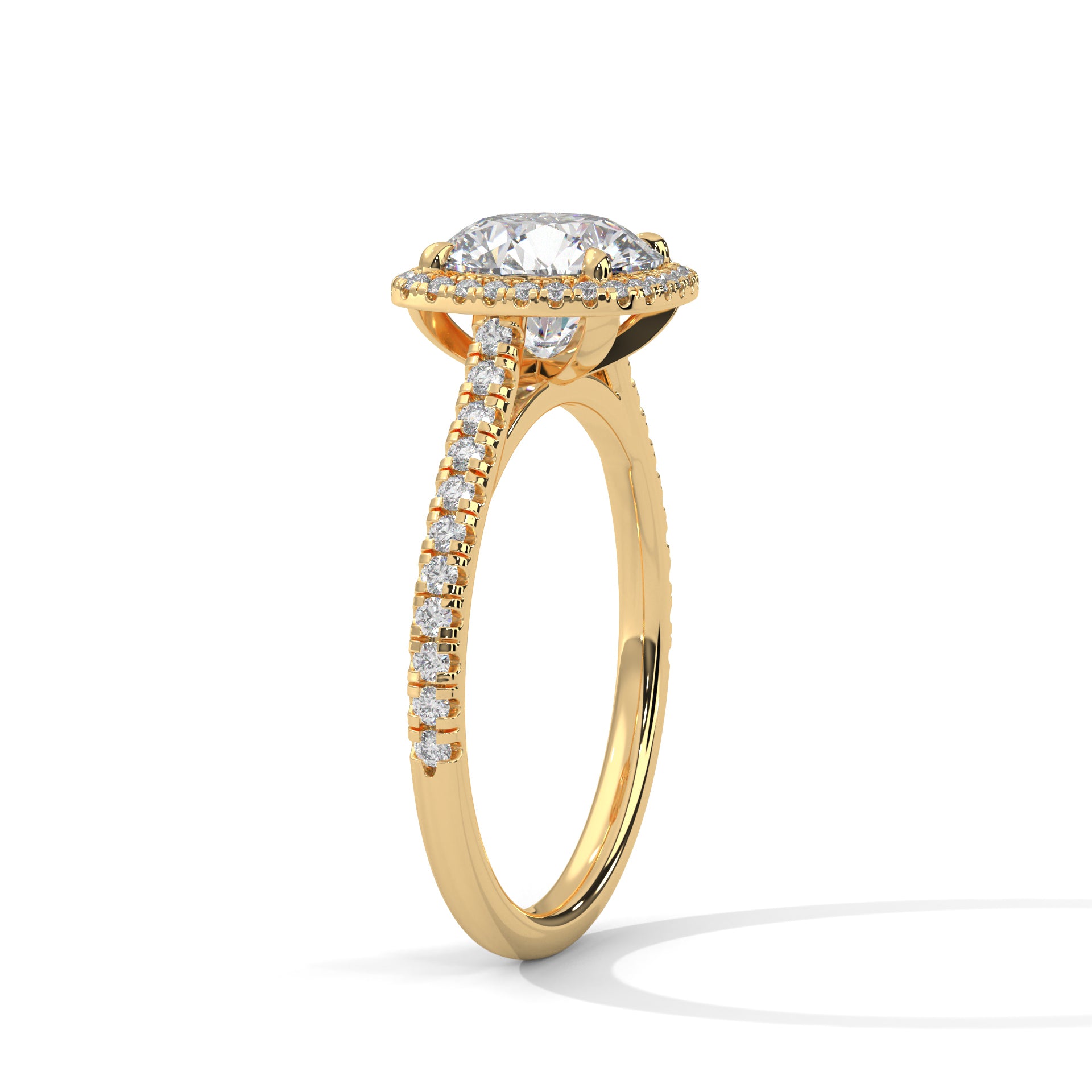 Seraphina Glow 1.5 CT Lab Grown Cushion-Cut Diamond Halo Ring | 1.86 CTW