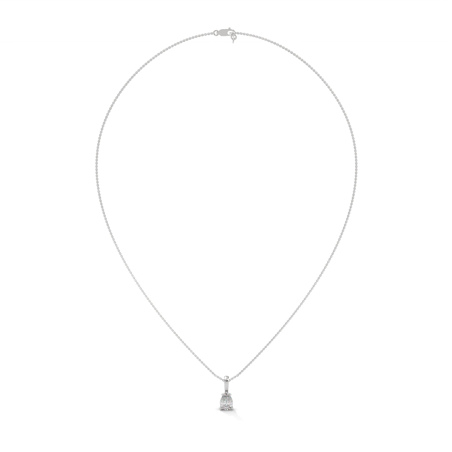 Elysian Drop Pear-Cut Diamond Pendant Necklace 0.75ct | 14K Gold |16”&18” Chain