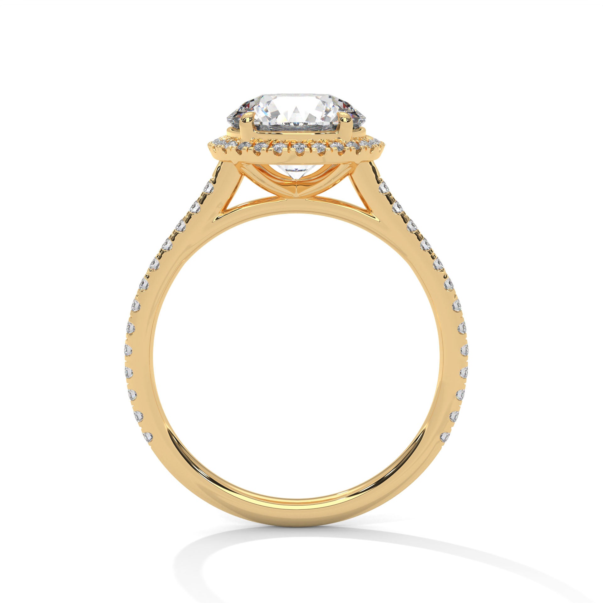 Brilliance 3CT Round Lab-Grown Diamond Engagement Ring | 3.34 CTW