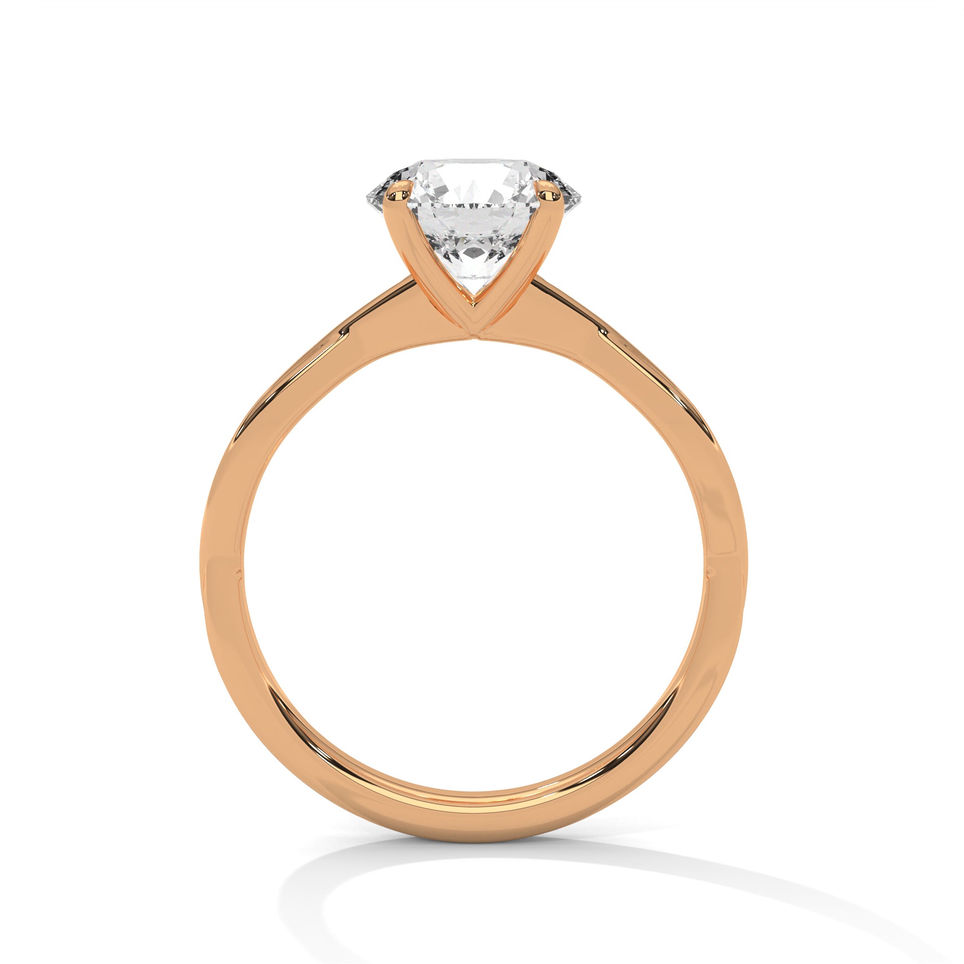 Alina 1ct Round Lab-Grown Diamond Solitaire Engagement Ring