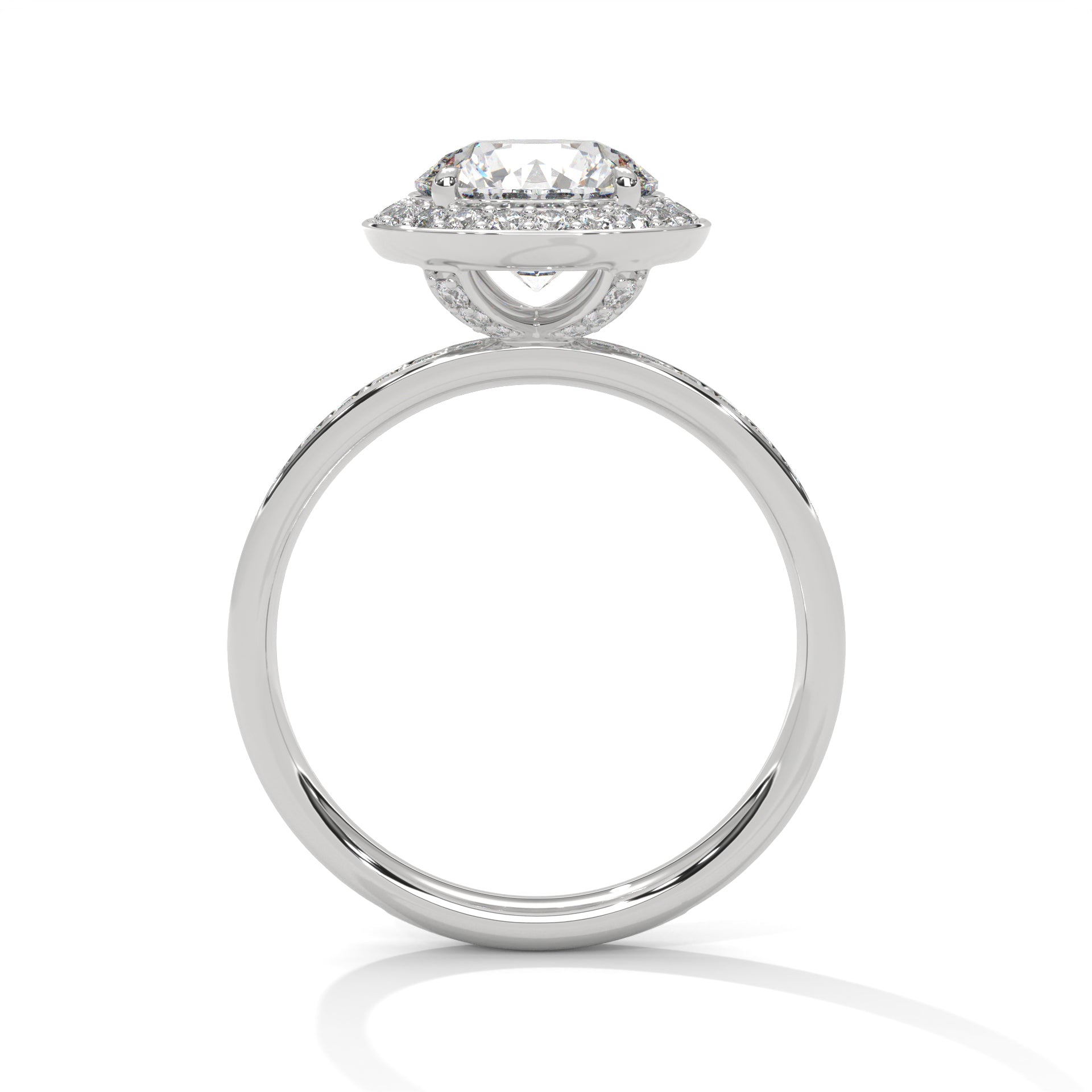 Lavish Halo 3 CTW Round-Cut Lab Grown Diamond Ring | 3.67 CTW