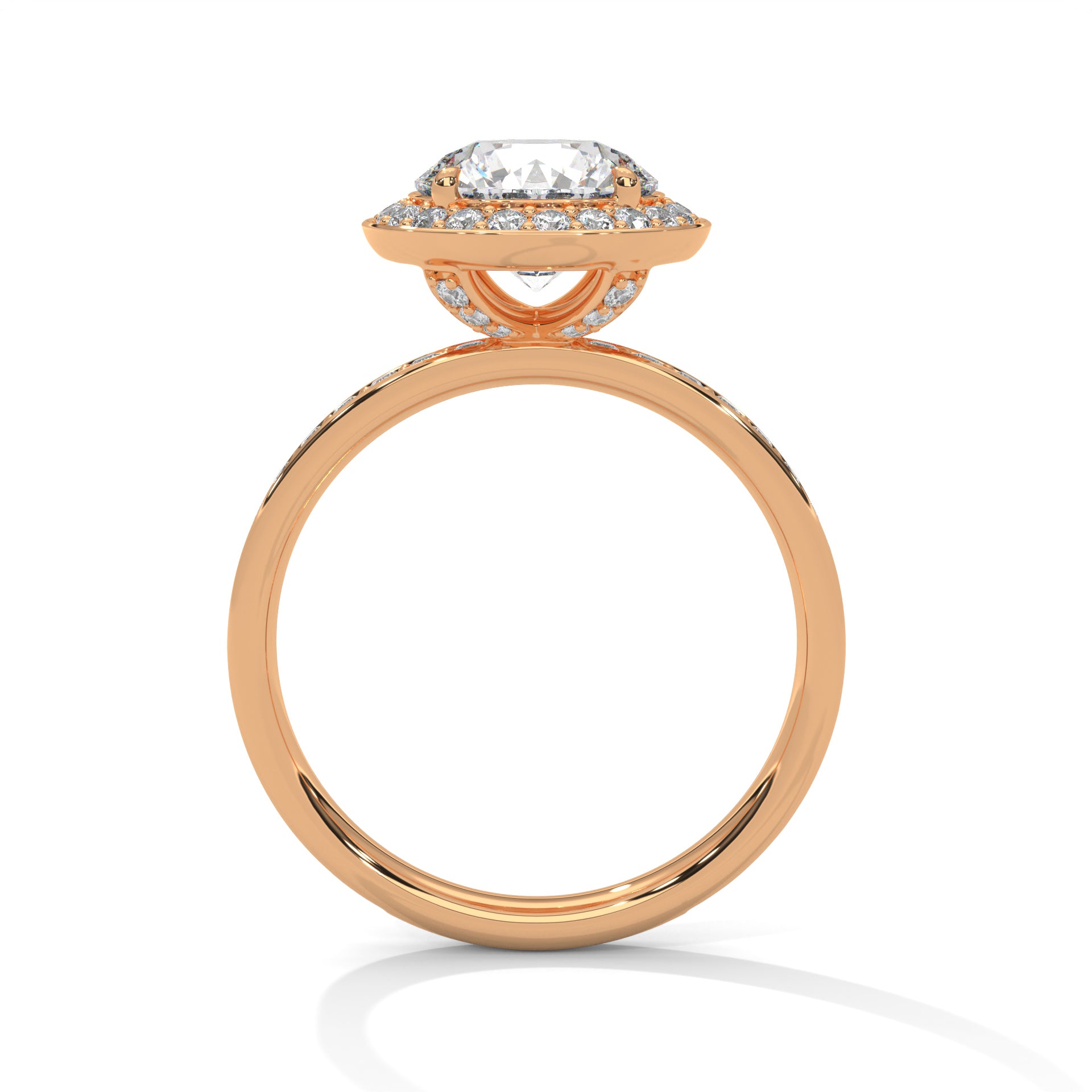Lavish Halo 3 CTW Round-Cut Lab Grown Diamond Ring | 3.67 CTW