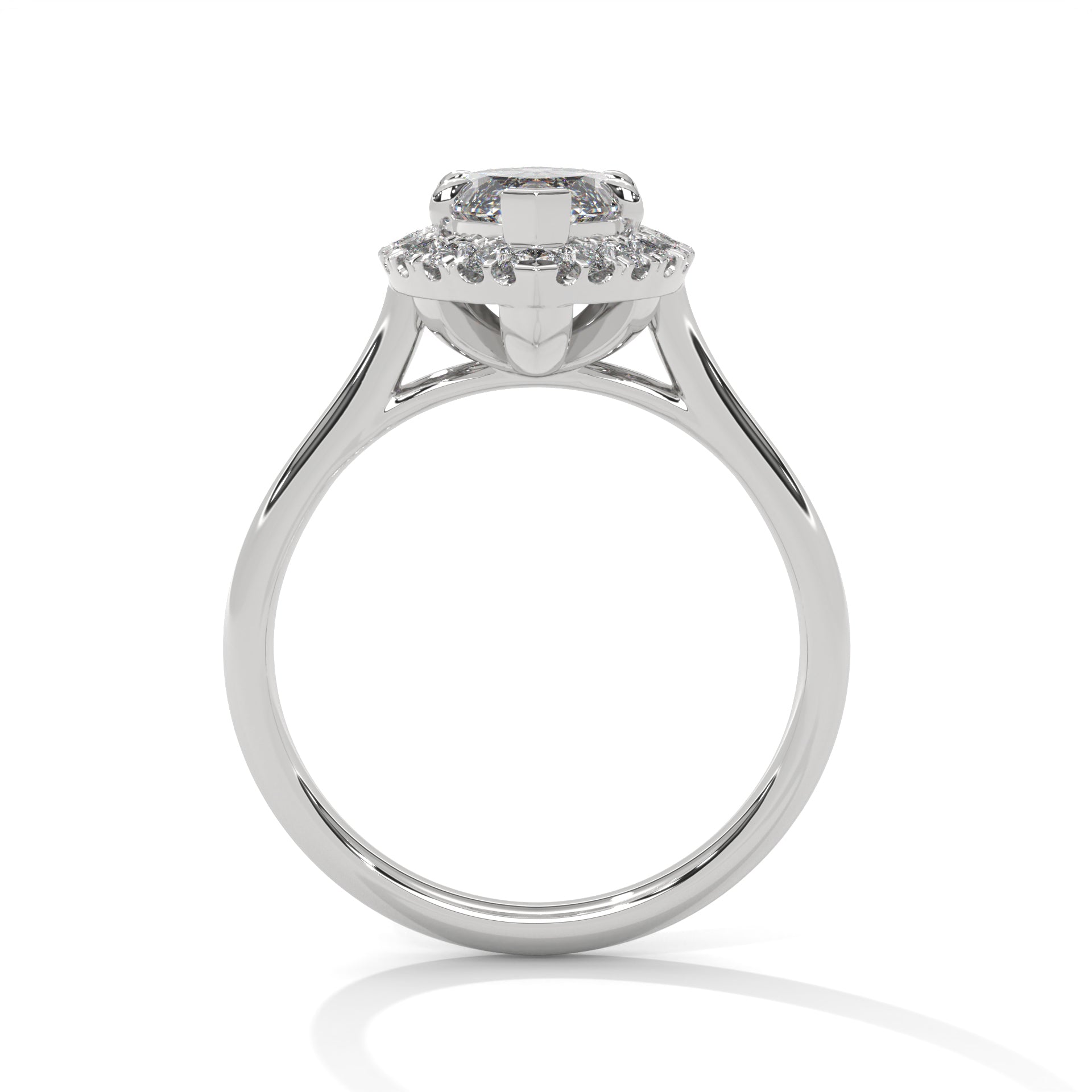 Halo  Marquise-Cut 3 CT Lab Grown Diamond Ring | 3.36 CTW