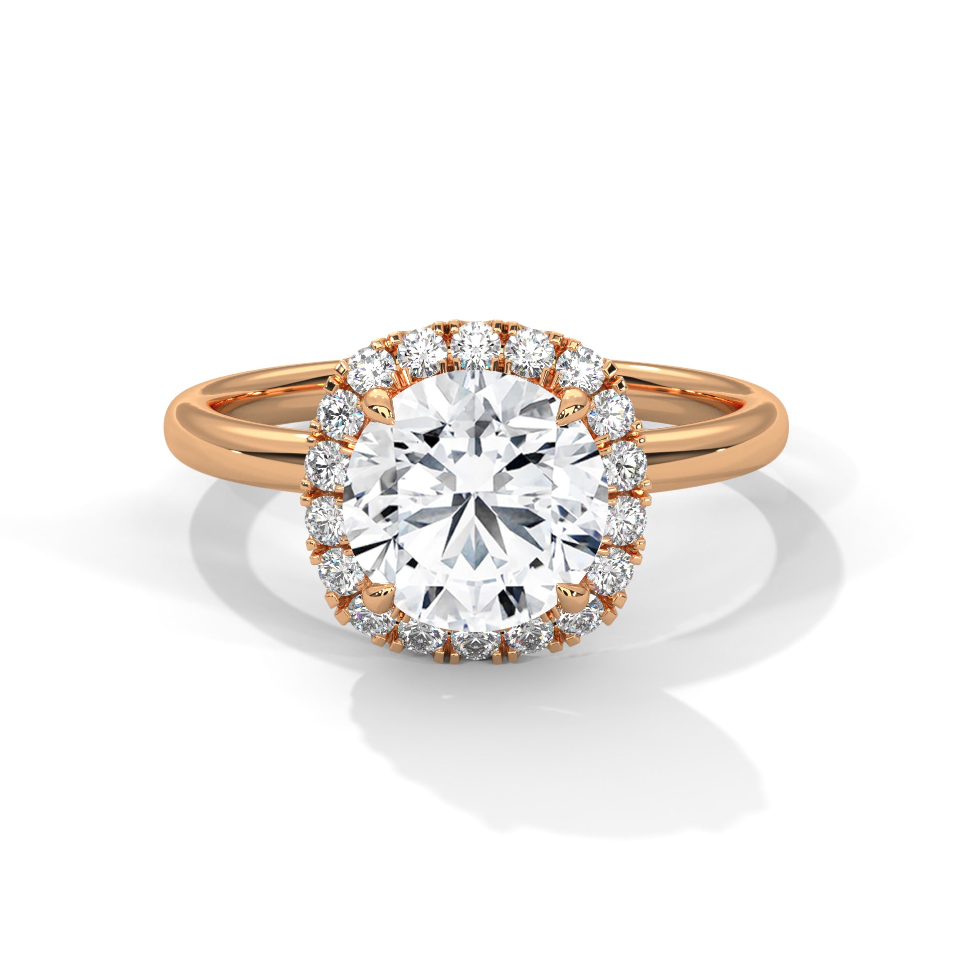Regal Cushion Halo 3 CTW Round-Cut Lab Grown Diamond Ring | 3.25 CTW