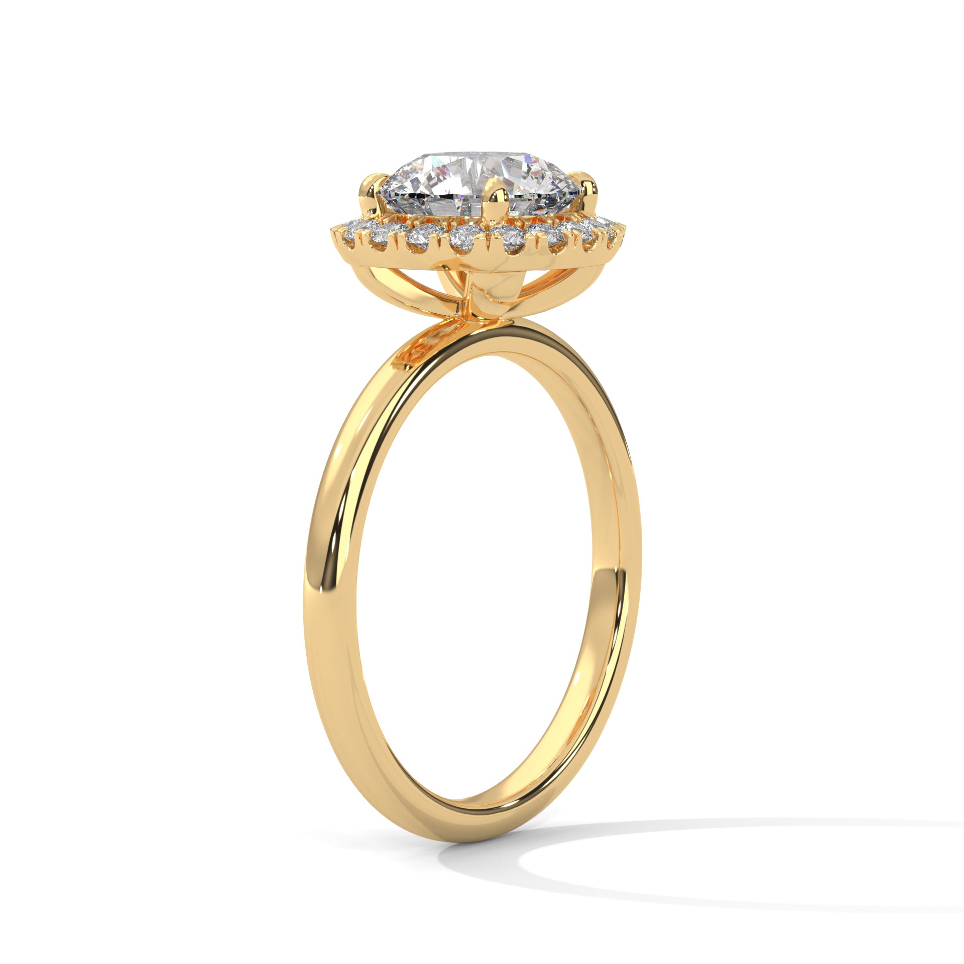 Regal Cushion Halo 3 CTW Round-Cut Lab Grown Diamond Ring | 3.25 CTW