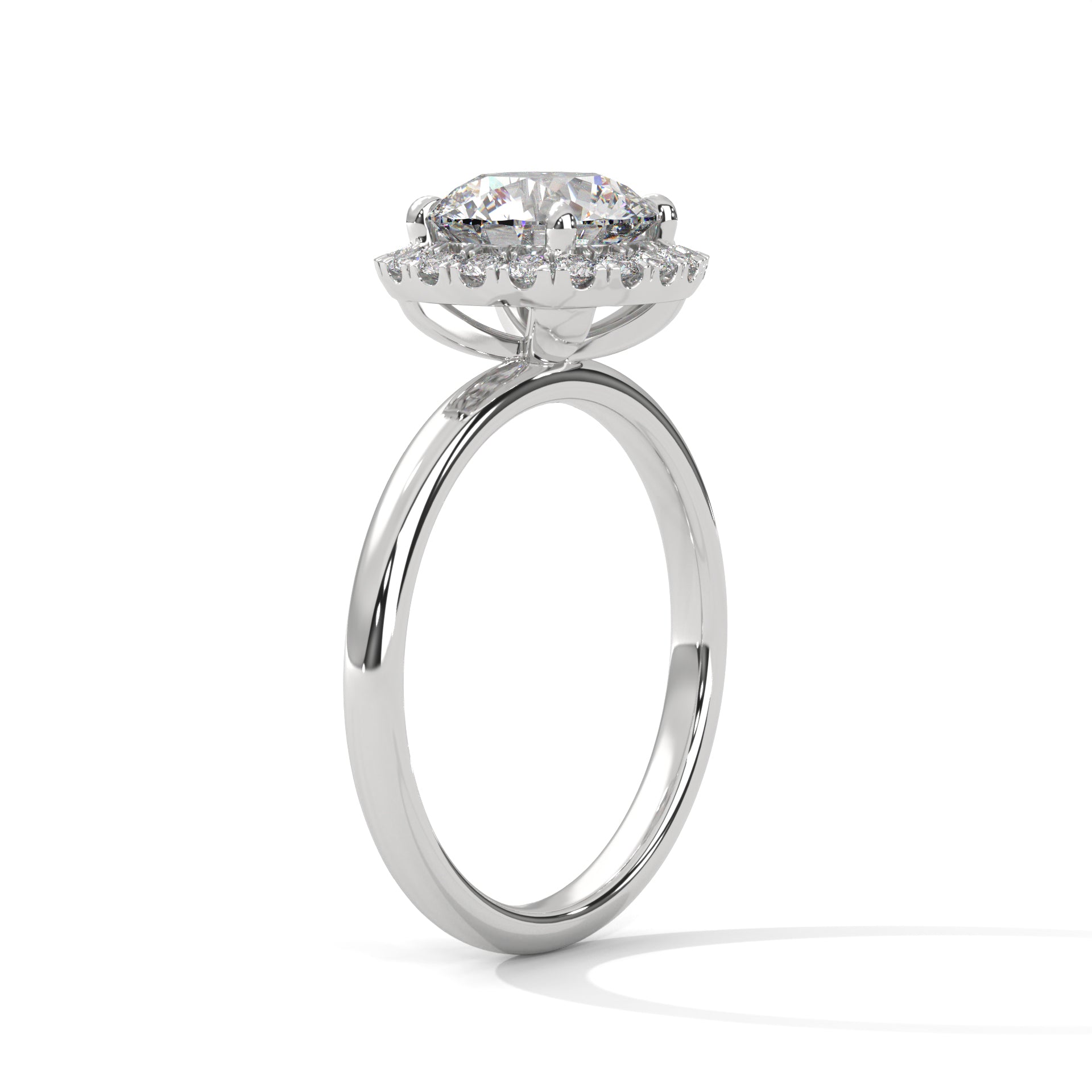 Regal Cushion Halo 3 CTW Round-Cut Lab Grown Diamond Ring | 3.25 CTW