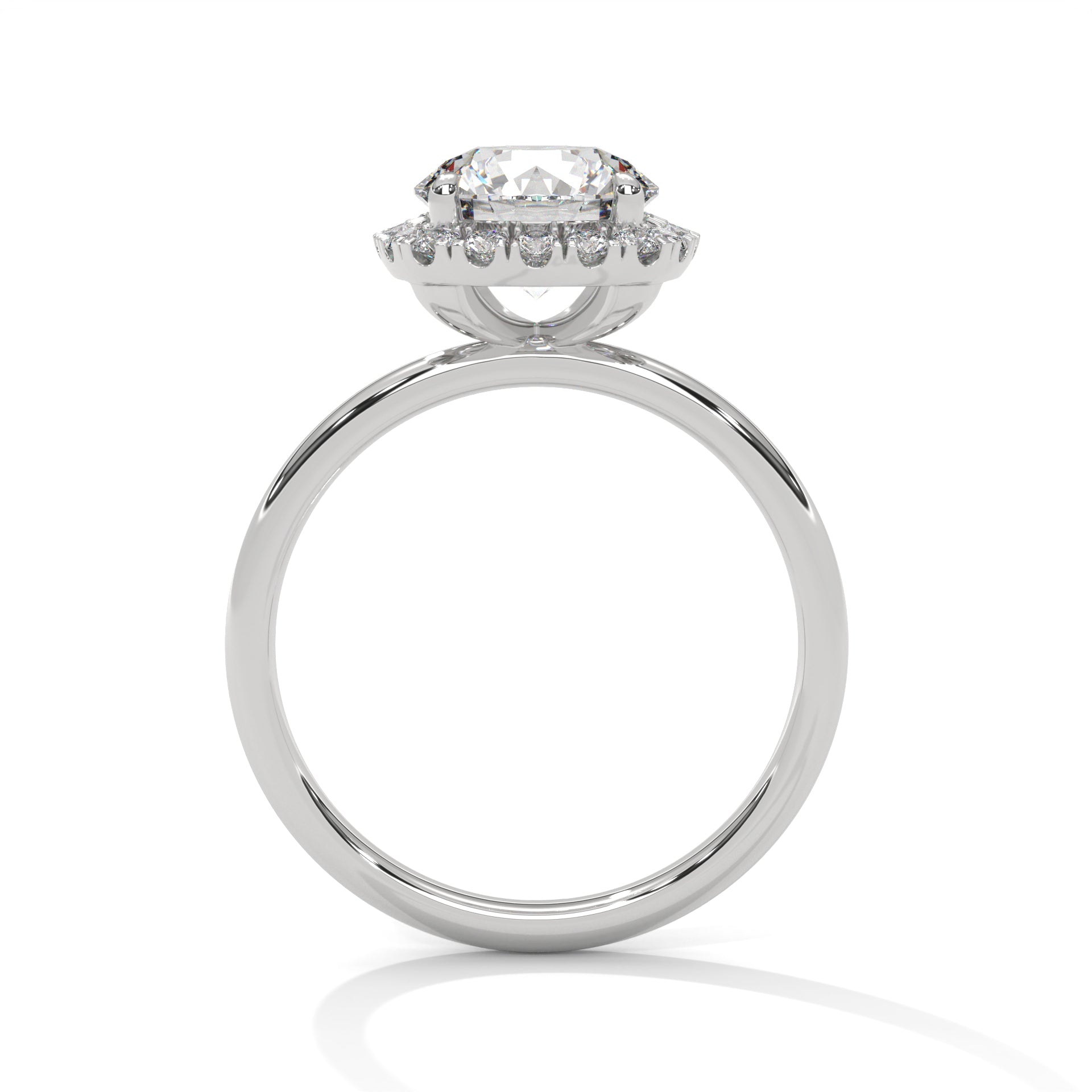 Regal Cushion Halo 3 CTW Round-Cut Lab Grown Diamond Ring | 3.25 CTW