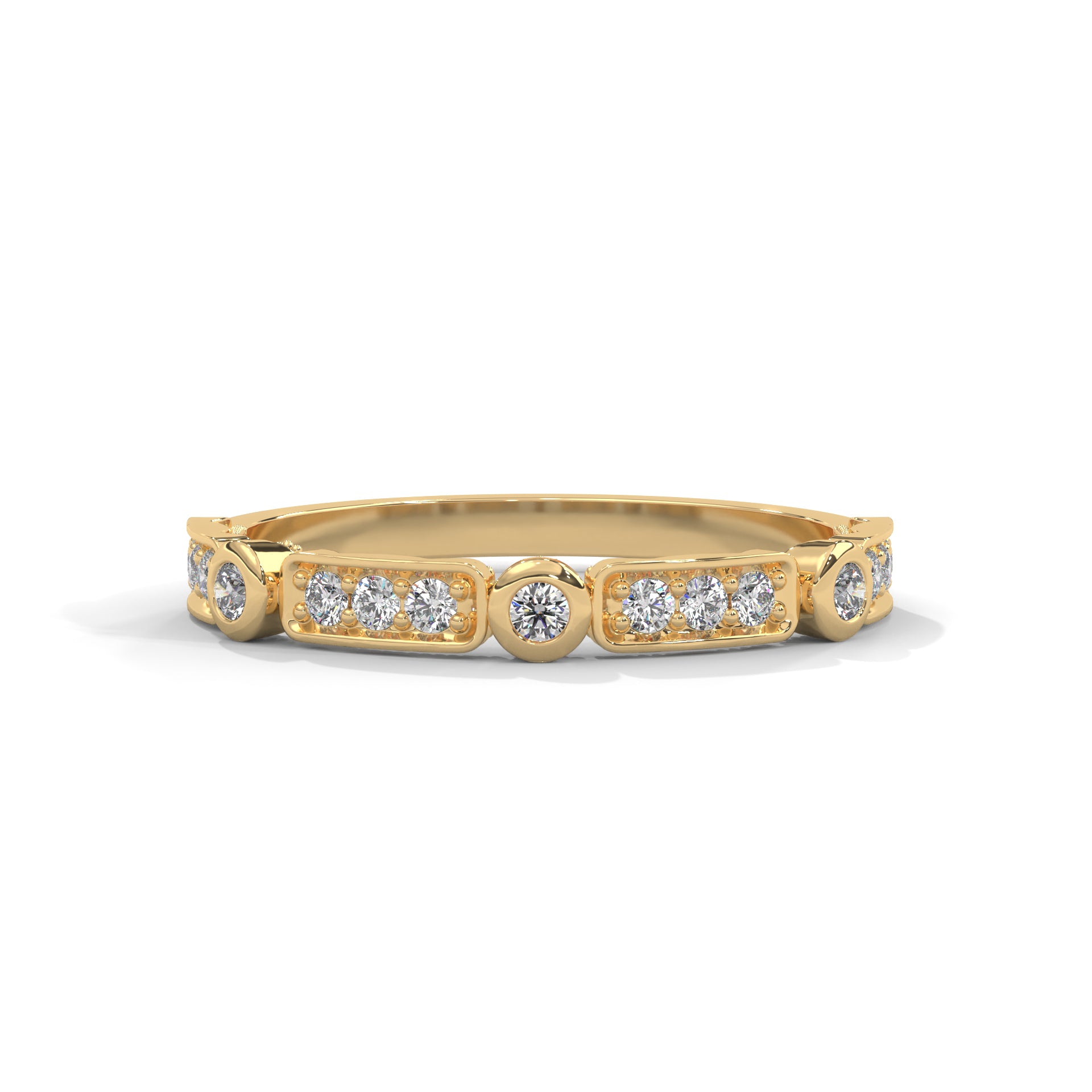 The Dazzling Array 0.23 CTW Round-Cut Diamond Ladies' Ring | 14K/18K Gold