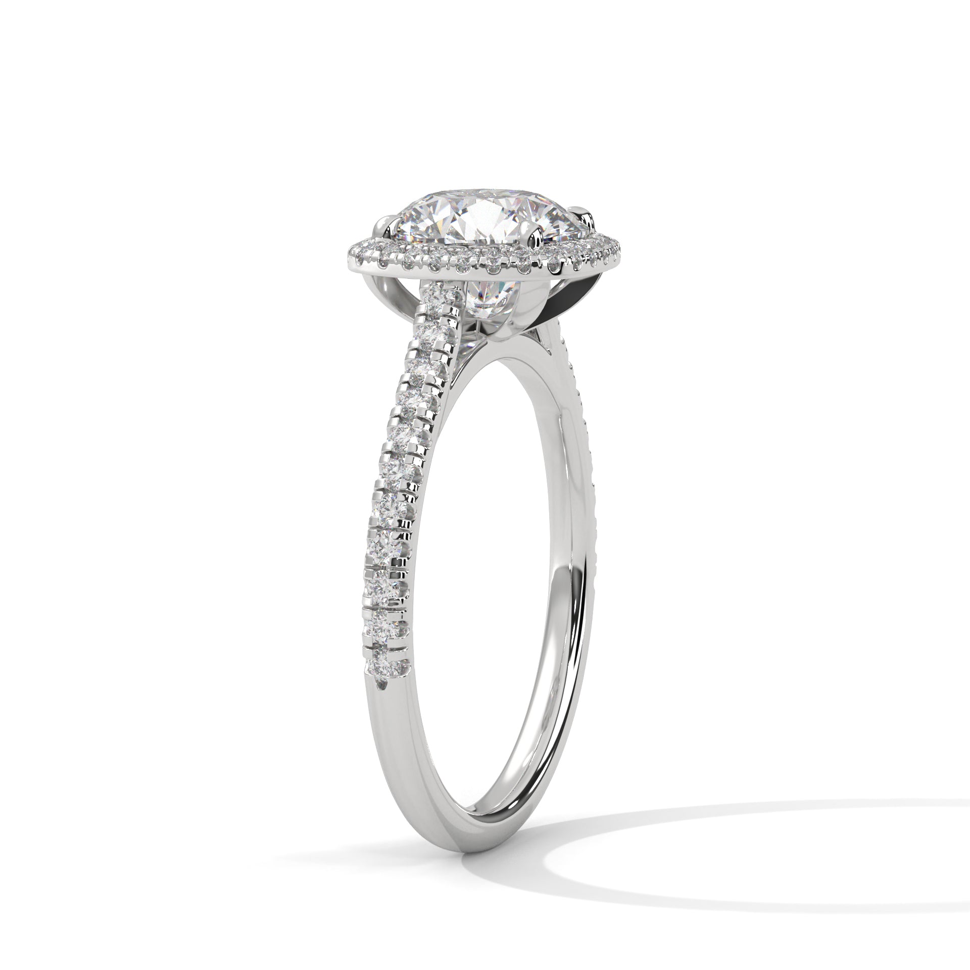 Seraphina Glow 1.5 CT Lab Grown Cushion-Cut Diamond Halo Ring | 1.86 CTW