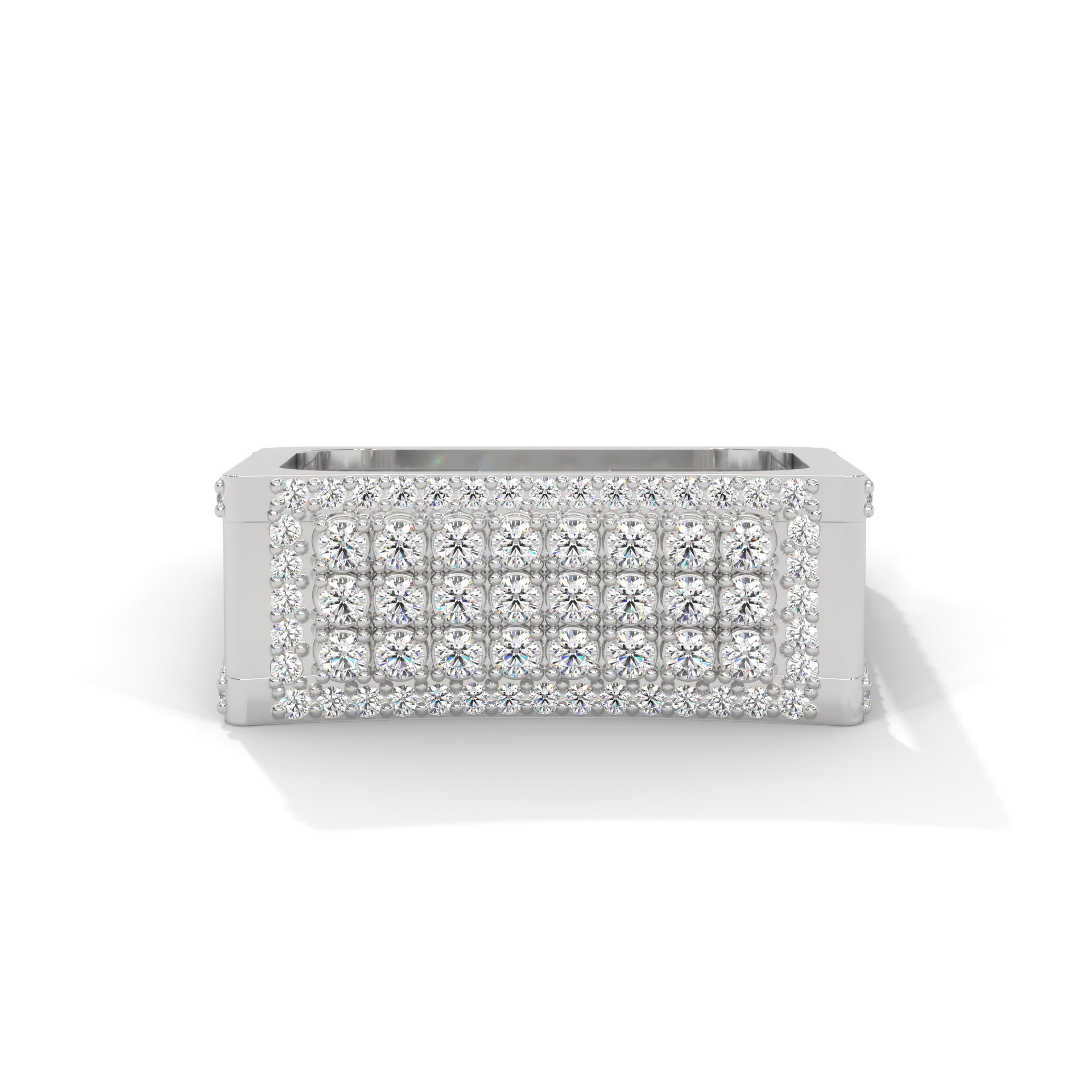 Titan 0.95 CTW Round Lab-Grown Diamond Square Band