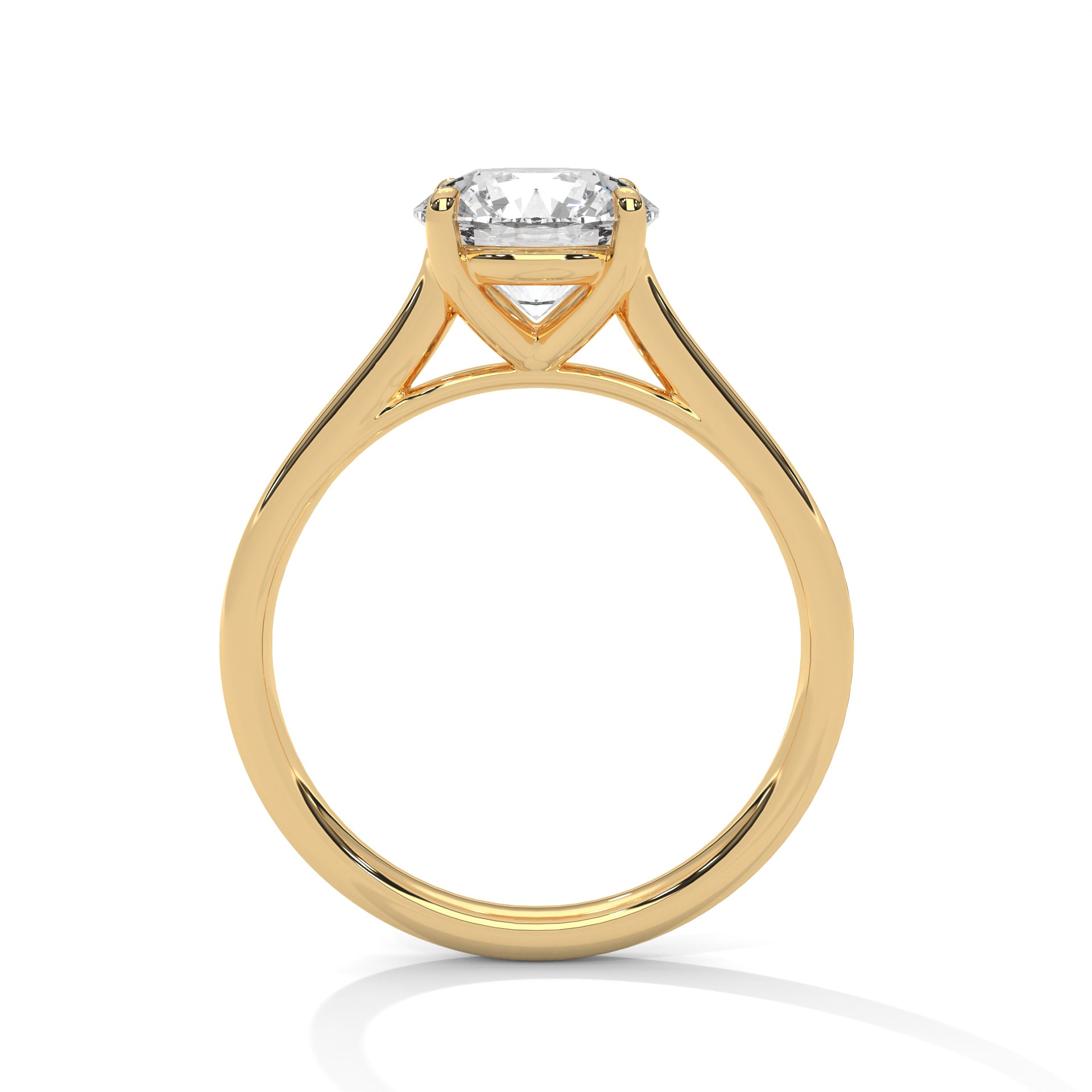 Astra 2.00 CT Round-Cut Diamond Solitaire Ring | 14K & 18K Gold